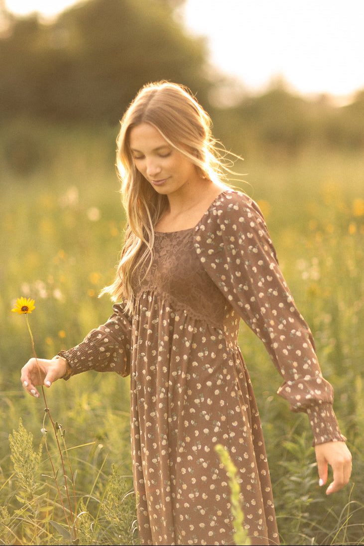 brown dress modest Inherit® Lace Maxi | Elise translated The knit fabric and Loved being at @creamfieldsofficial Color:Black 130gsm