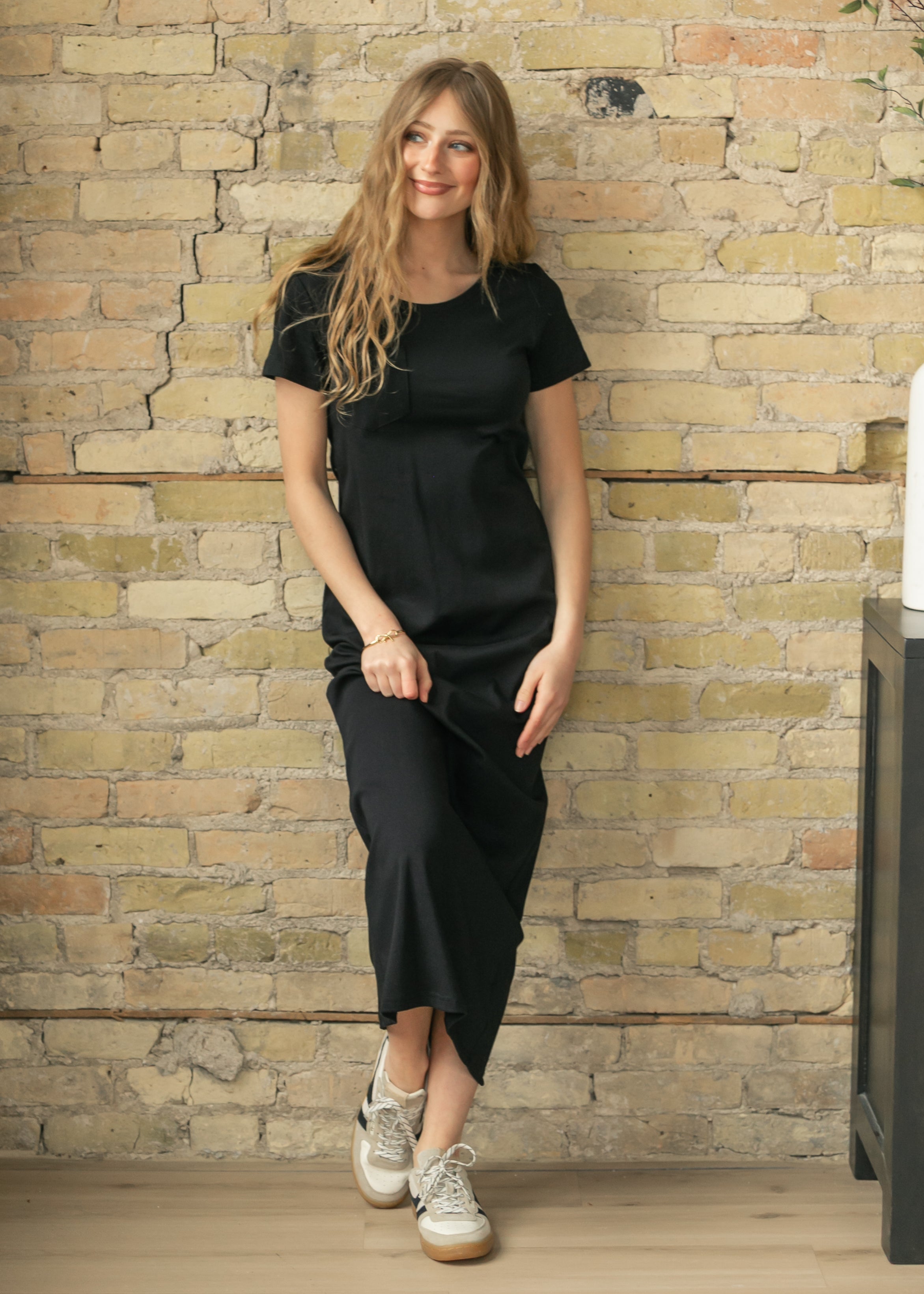 Jane Black T-shirt Maxi Dress, Large