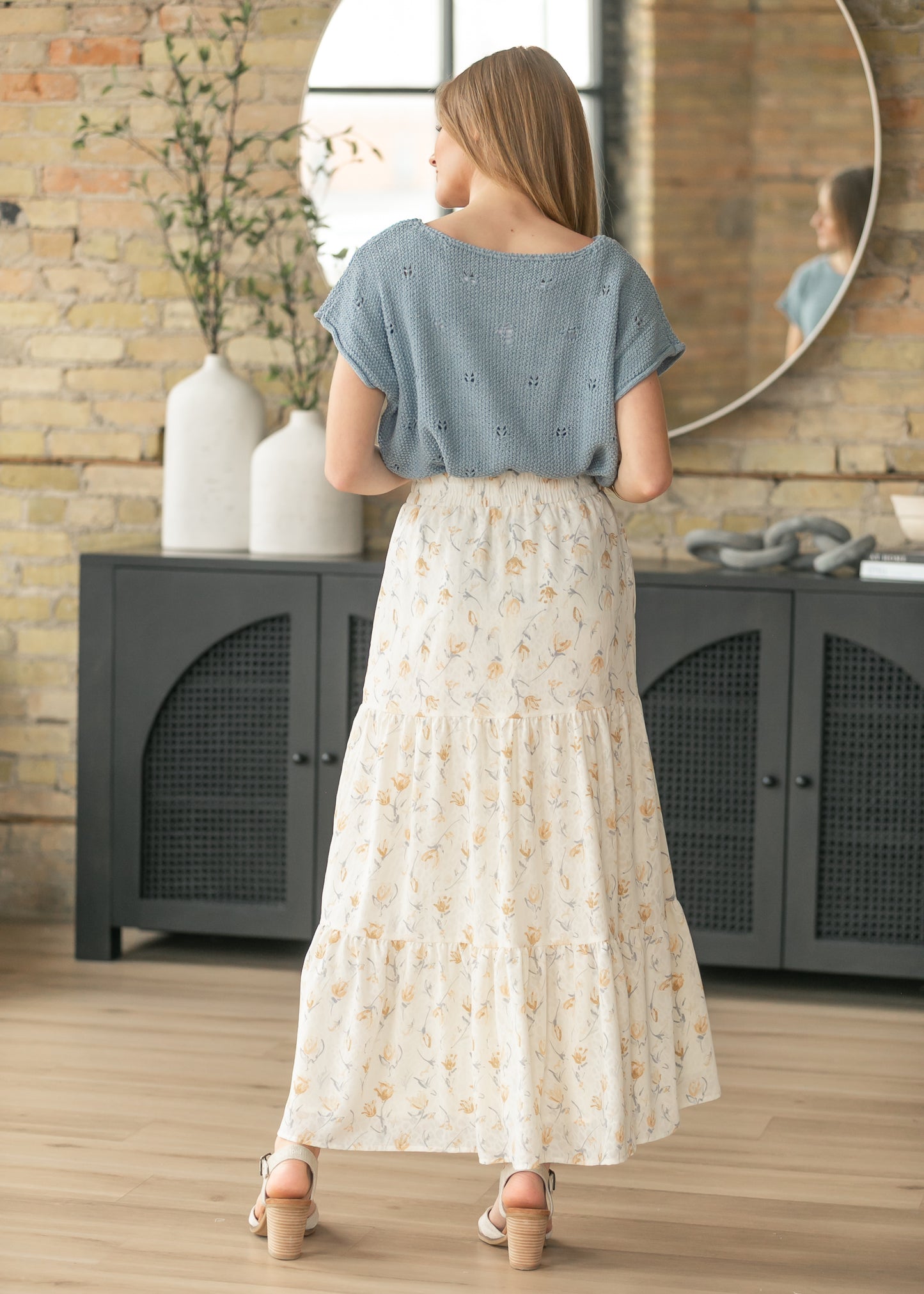 Tiered Boho Maxi Skirt