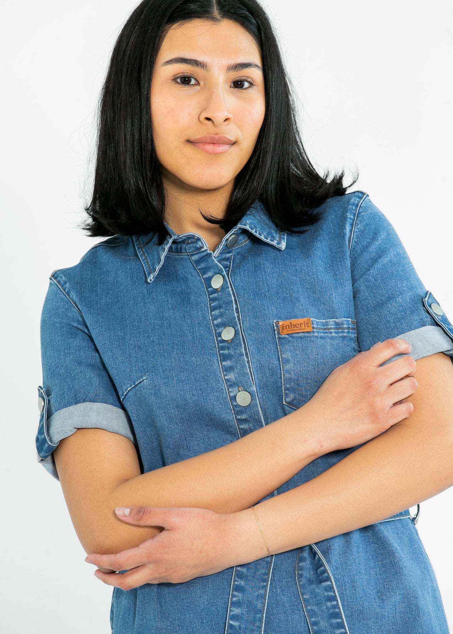 Ada Denim Midi Dress IC Dresses
