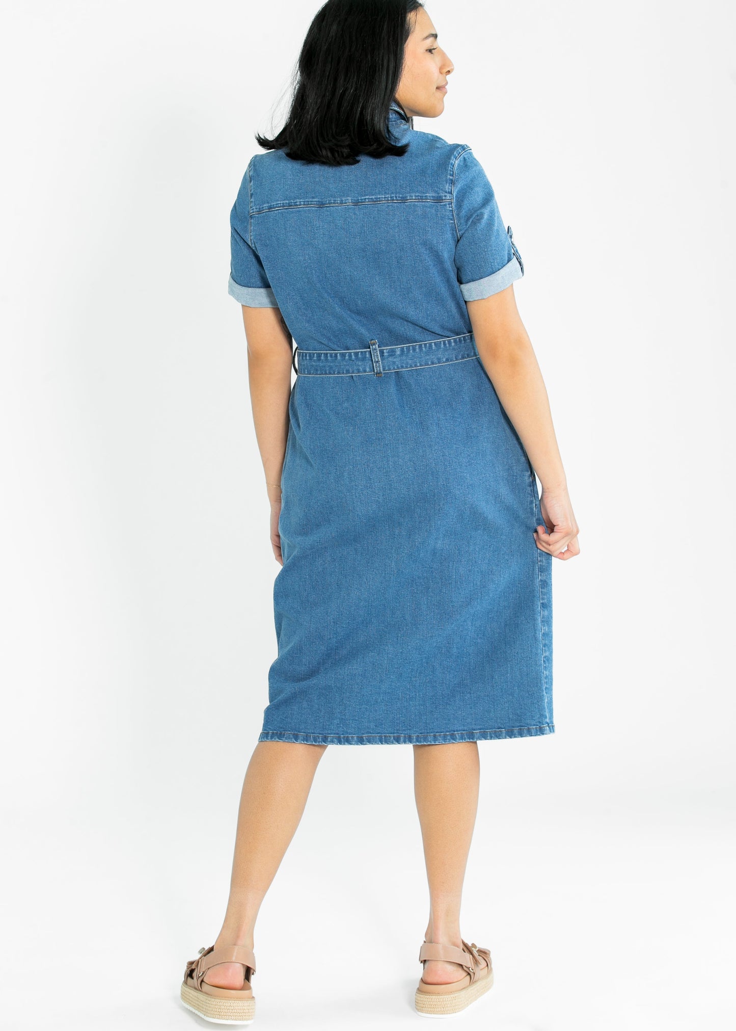 Ada Denim Midi Dress IC Dresses
