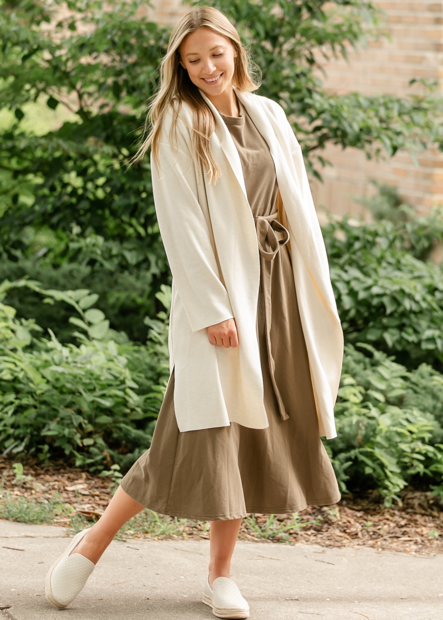 Alessia Shawl Collar Open Coat FF Tops