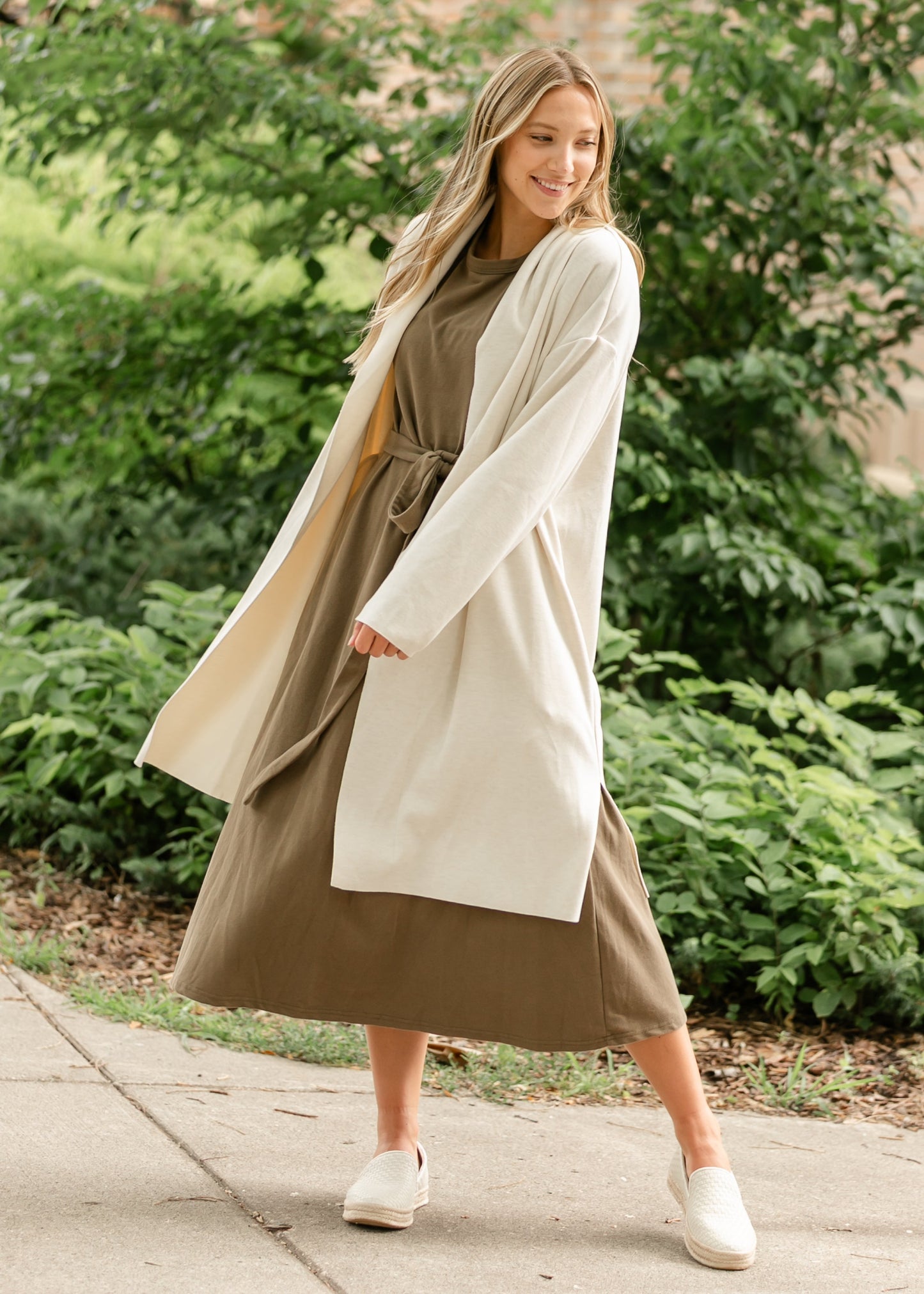 Alessia Shawl Collar Open Coat FF Tops