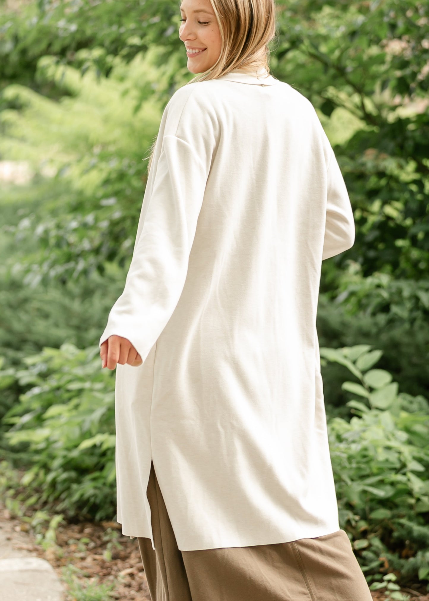Alessia Shawl Collar Open Coat FF Tops