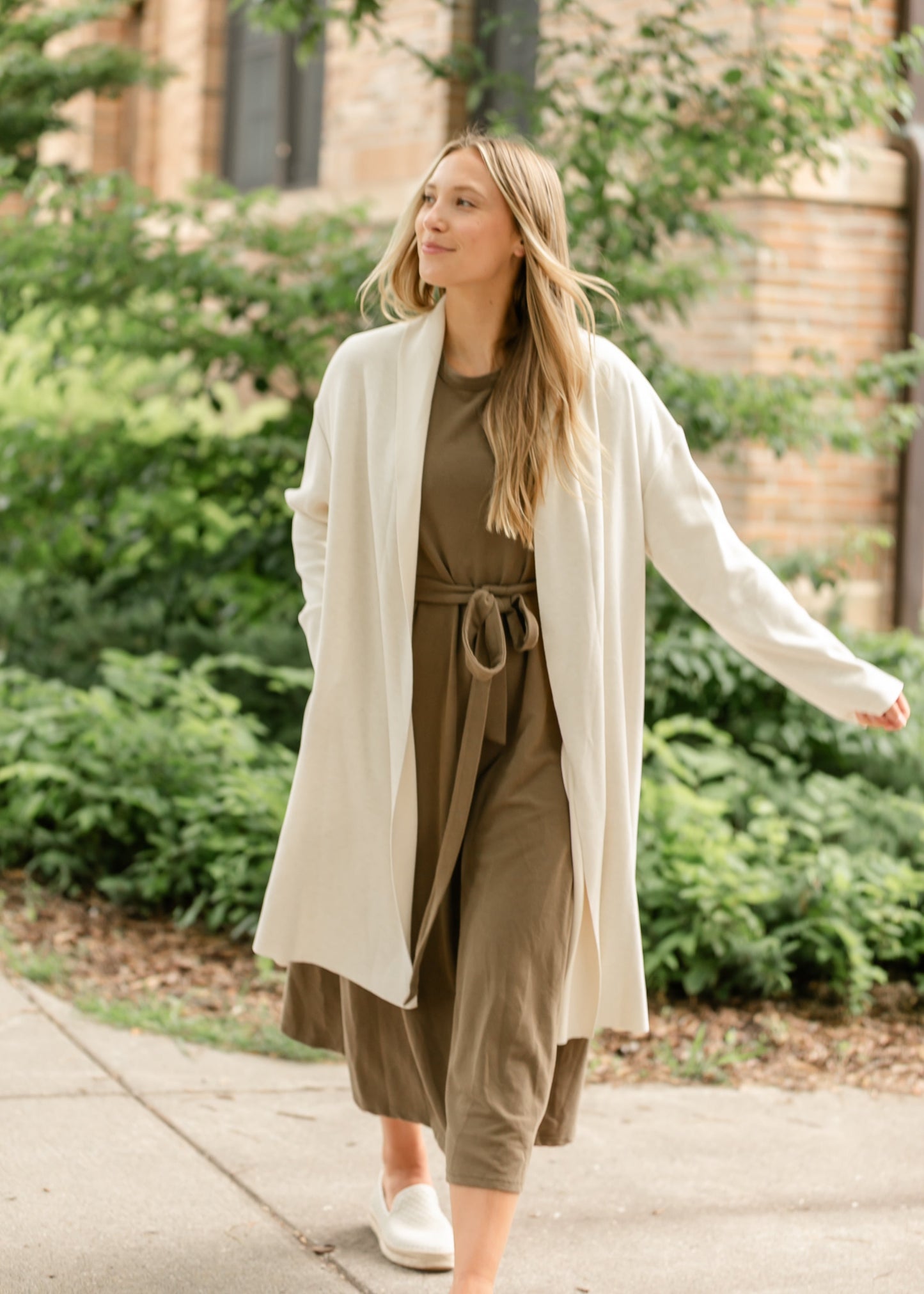 Alessia Shawl Collar Open Coat FF Tops