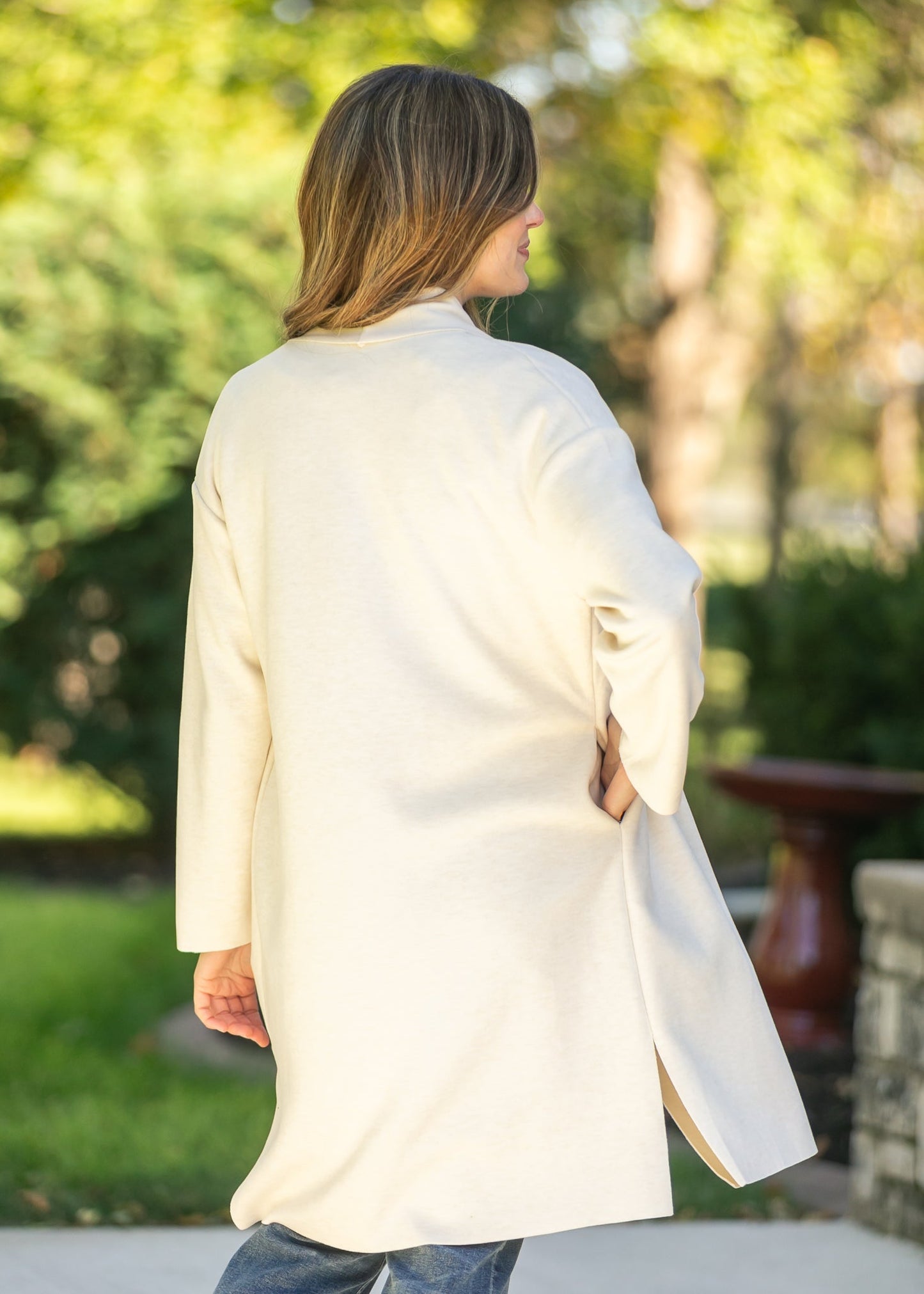 Alessia Shawl Collar Open Coat FF Tops