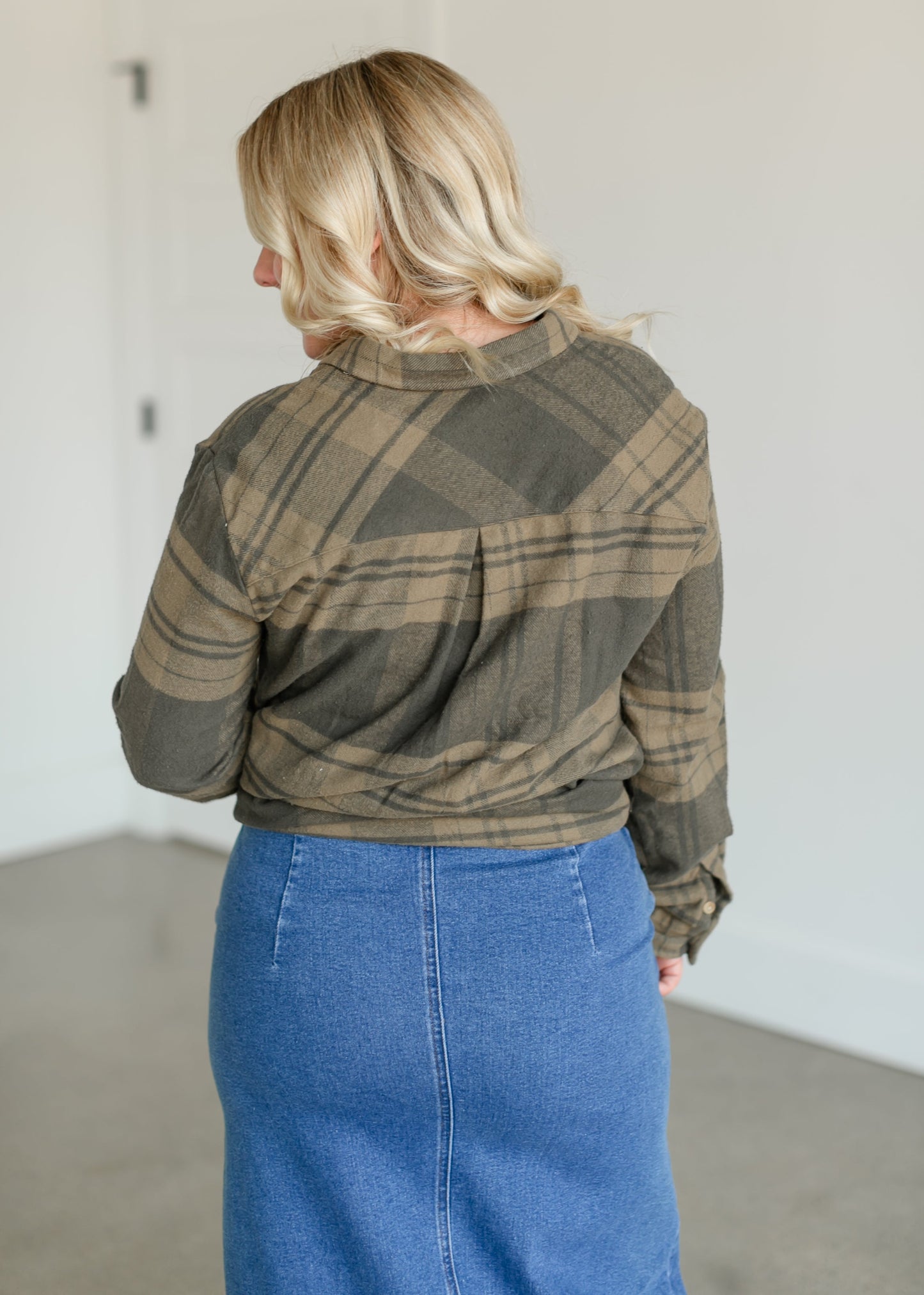 Alice Plaid Button Up Top FF Tops
