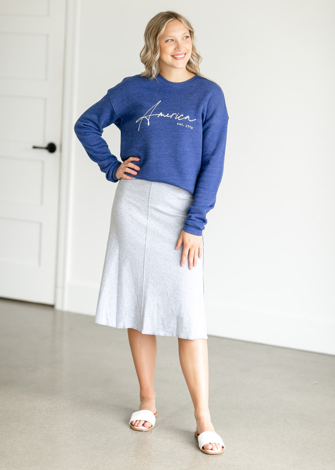 America 1776 Graphic Sweatshirt Tops