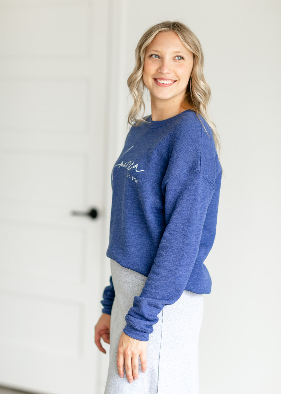 America 1776 Graphic Sweatshirt Tops