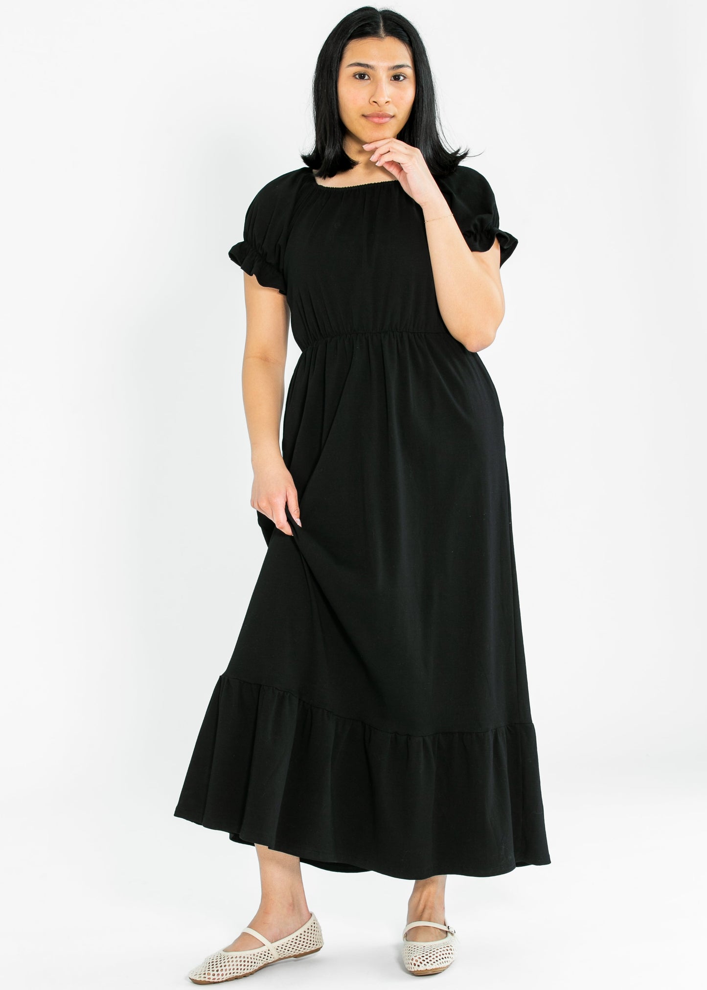 Amy Puff Sleeve Maxi Dress IC Dresses