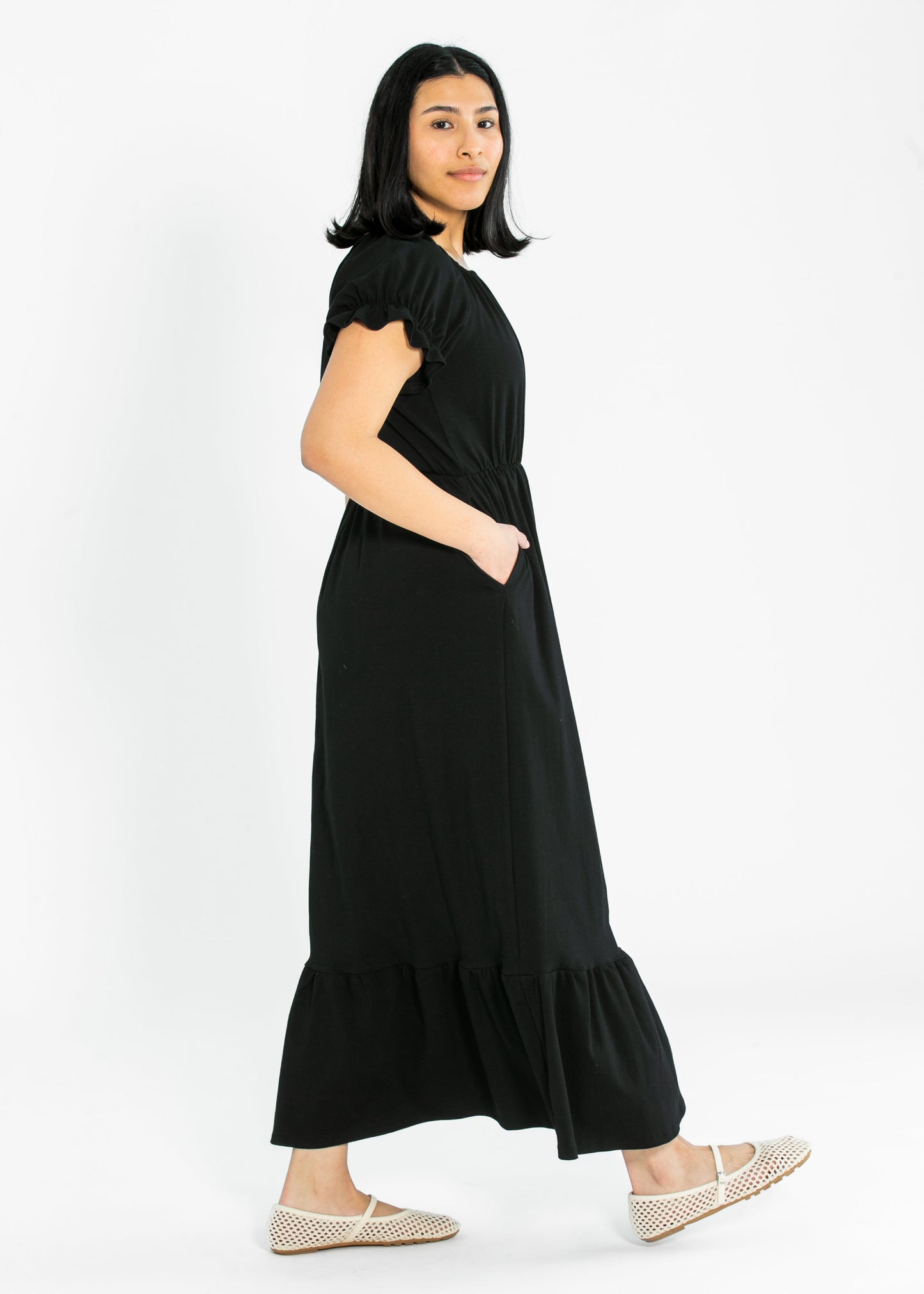 Amy Puff Sleeve Maxi Dress IC Dresses