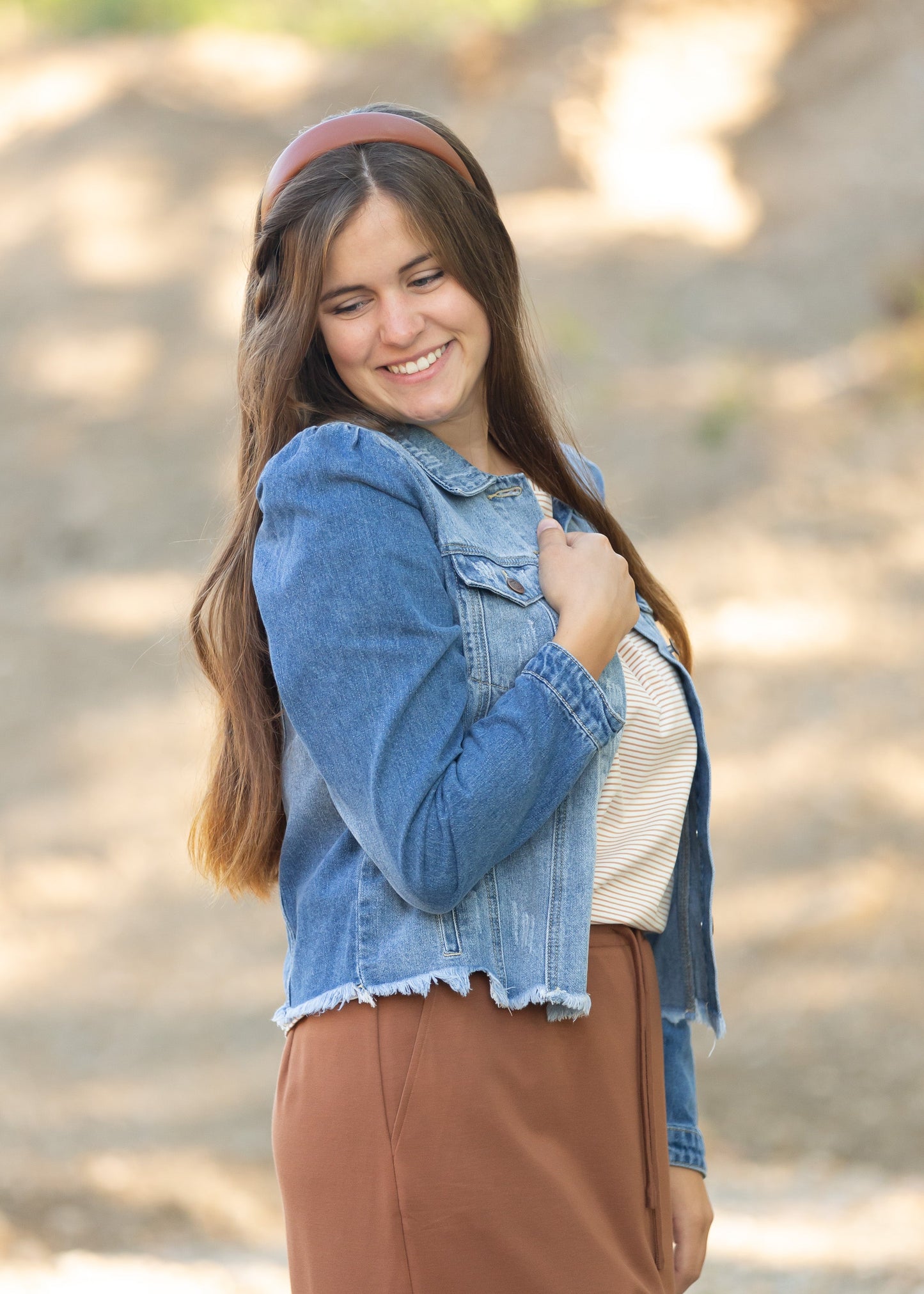 Ariel Medium Wash Denim Jacket IC Tops