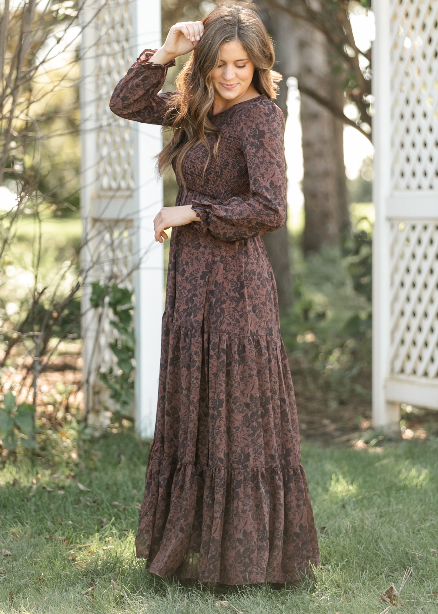 Aurora Smocked Maxi Dress IC Dresses