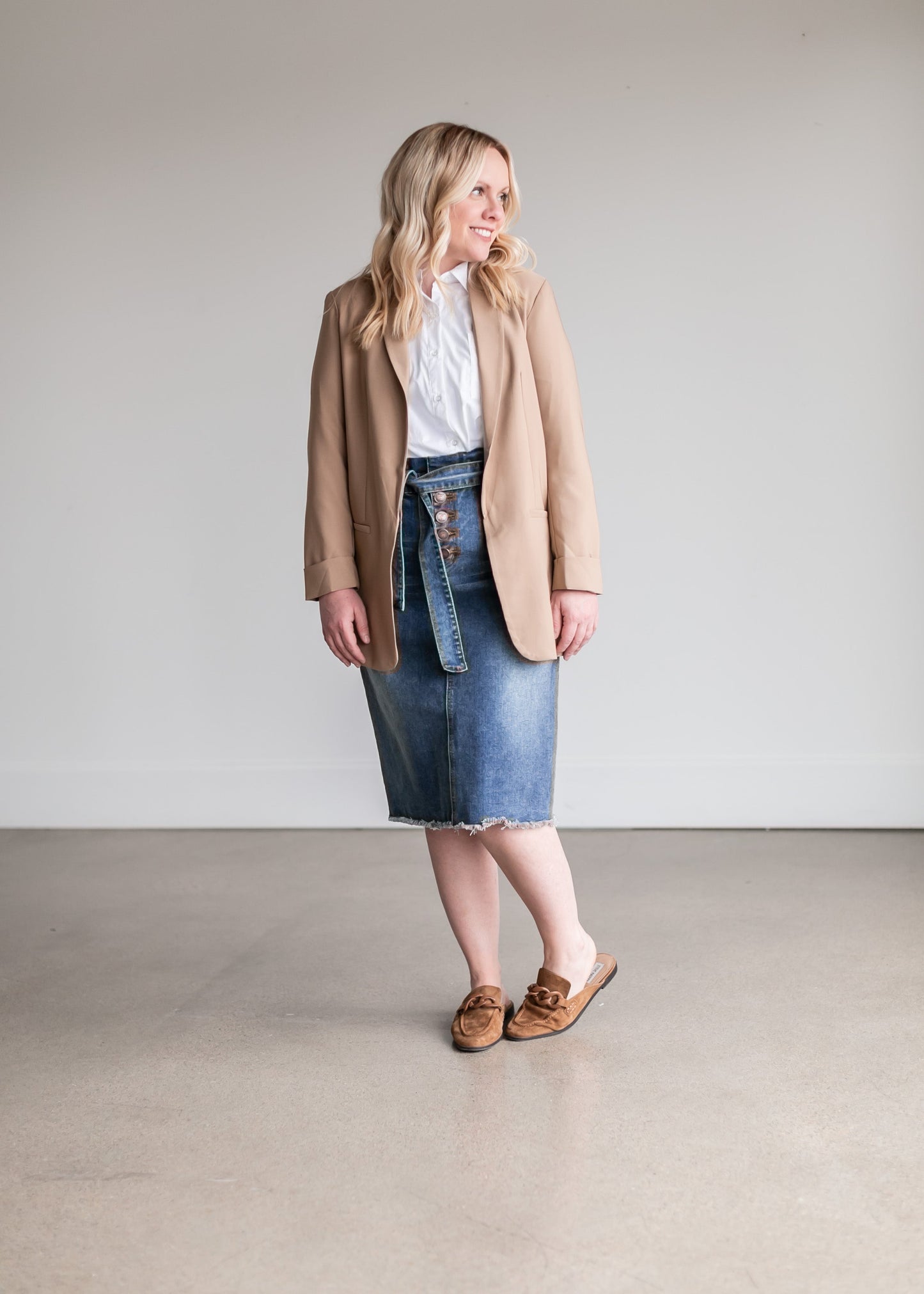 Basic Open Front Blazer - FINAL SALE FF Tops