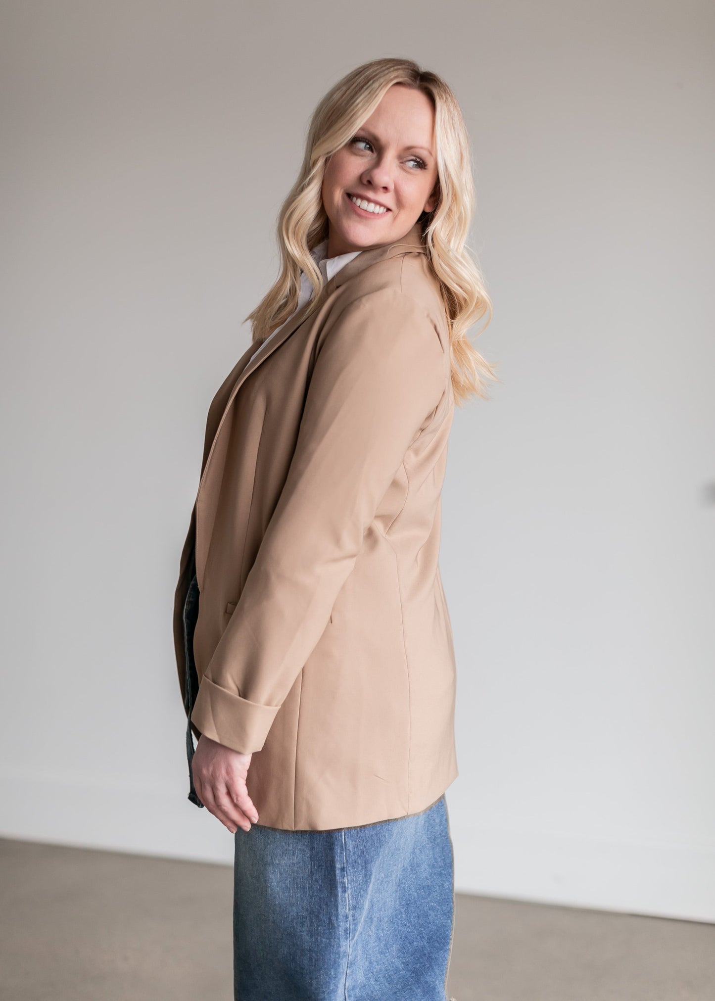 Basic Open Front Blazer - FINAL SALE FF Tops
