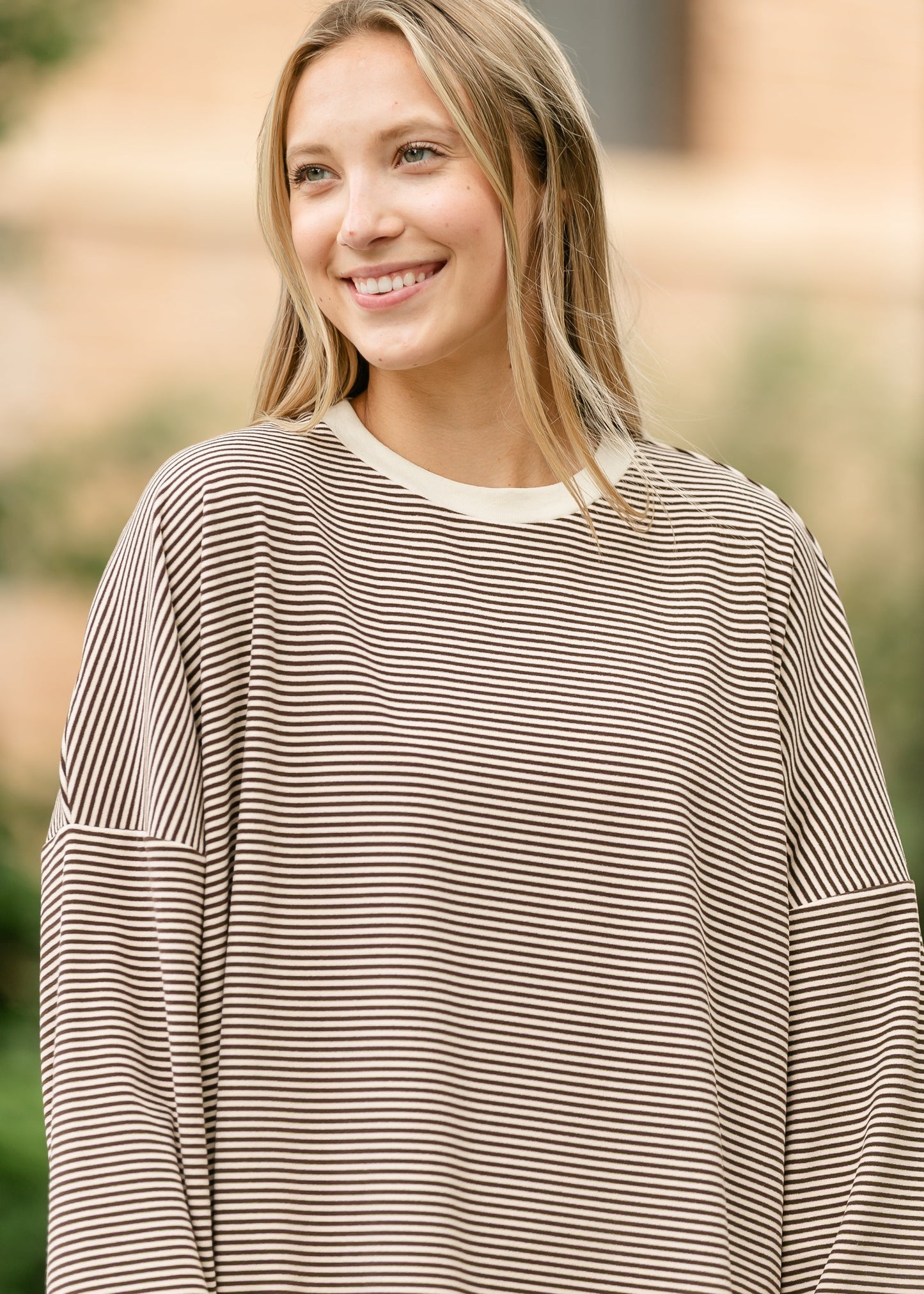 Be At Peace Striped Top FF Tops