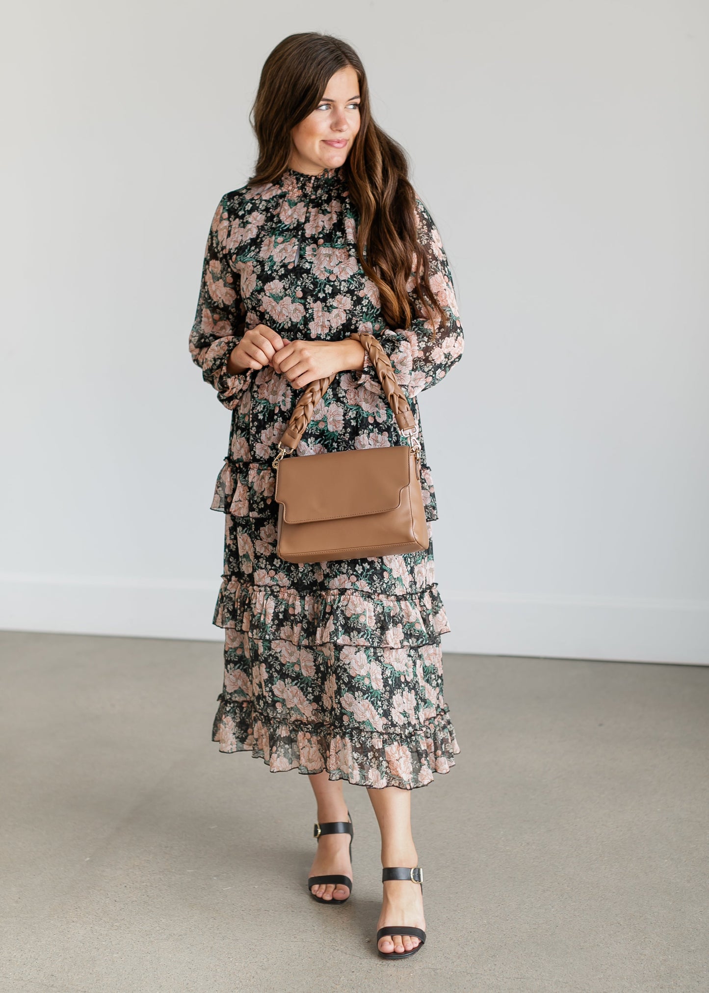 Beckinsale Long Sleeve Floral Maxi Dress FF Dresses