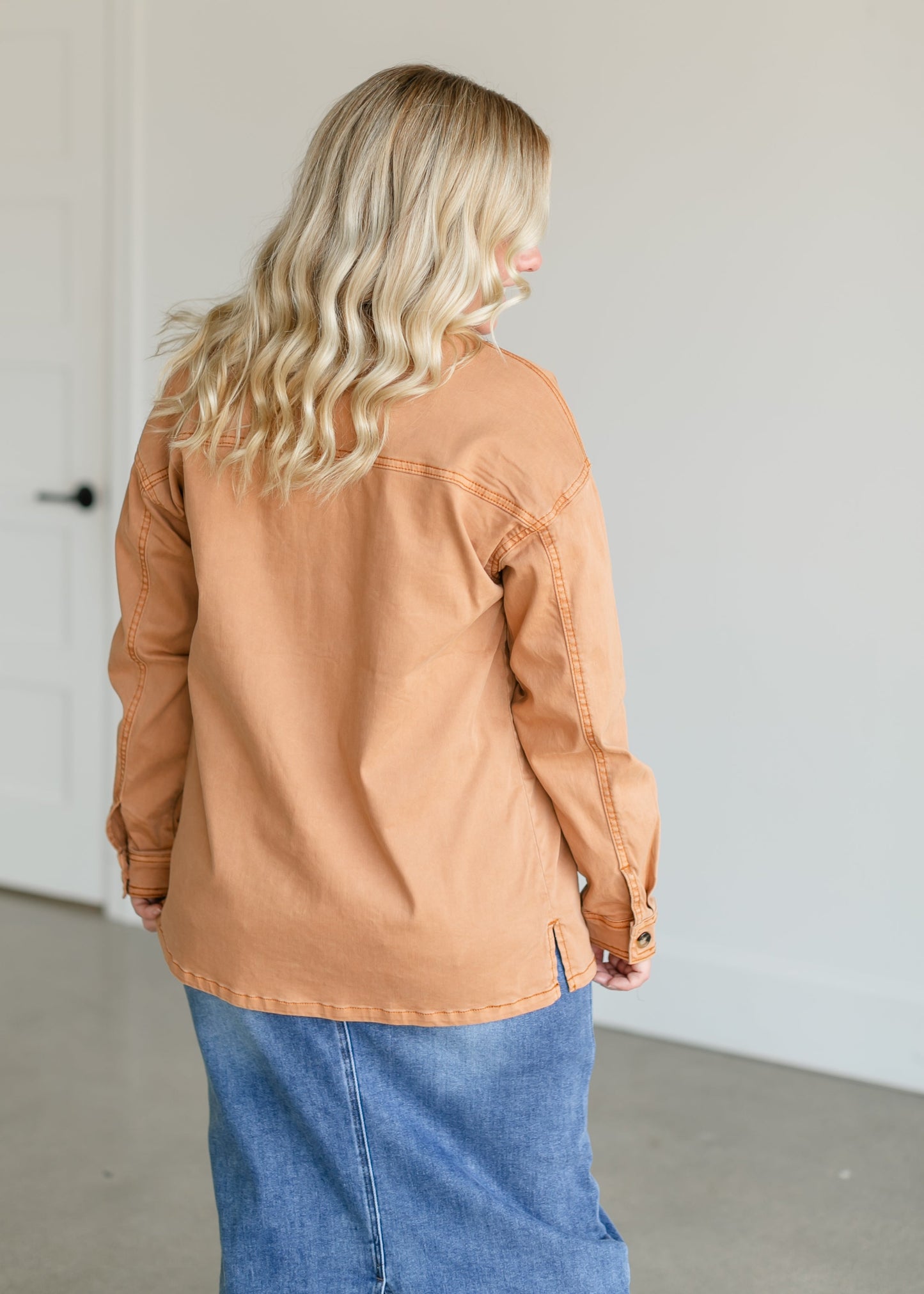 Berkley Button Up Chore Shacket FF Tops