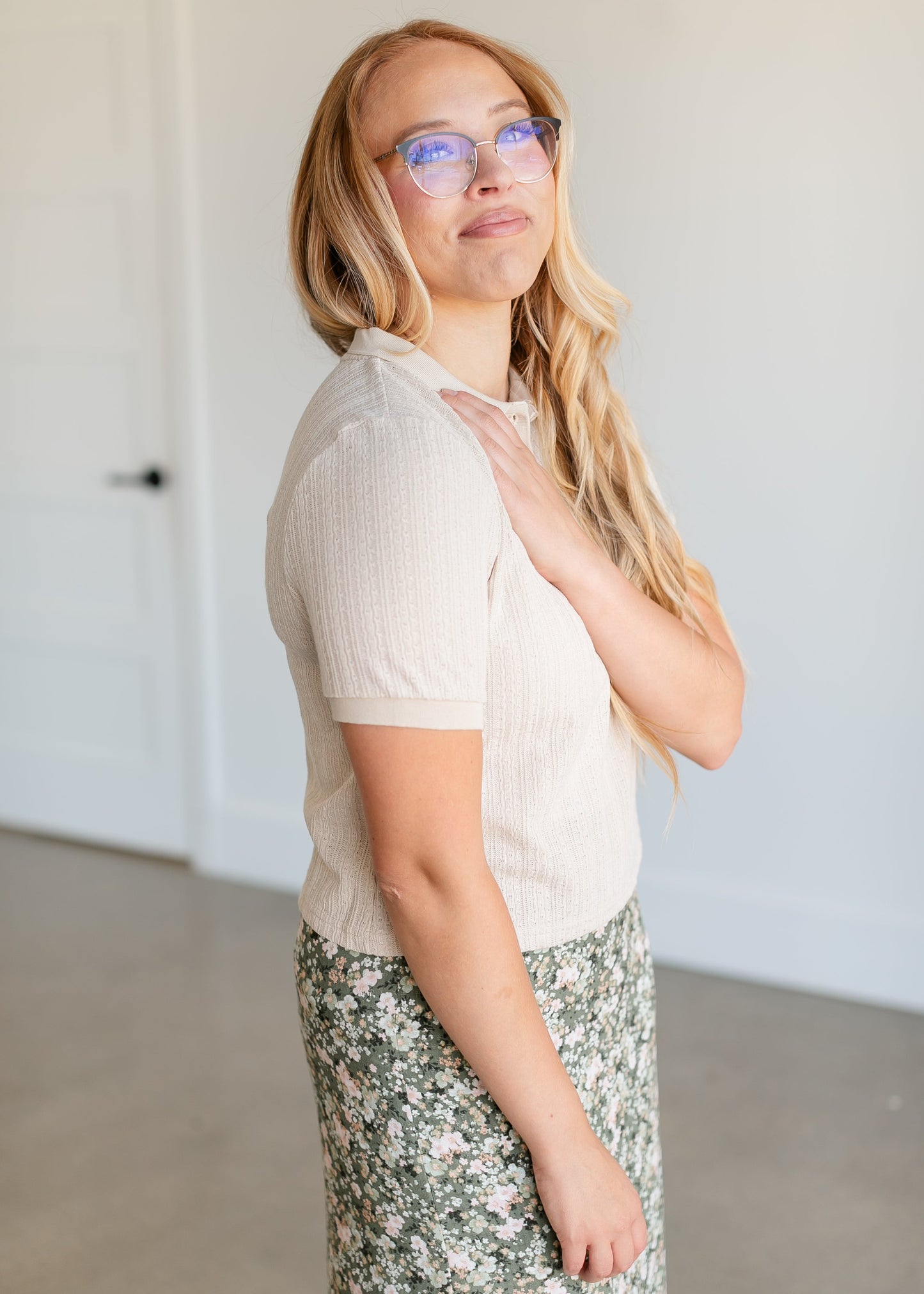Billy Polo Knit Top FF Tops