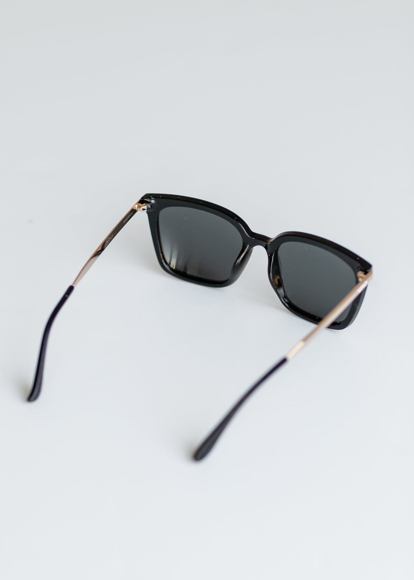 Black and Gold Square Sunglasses Accessories