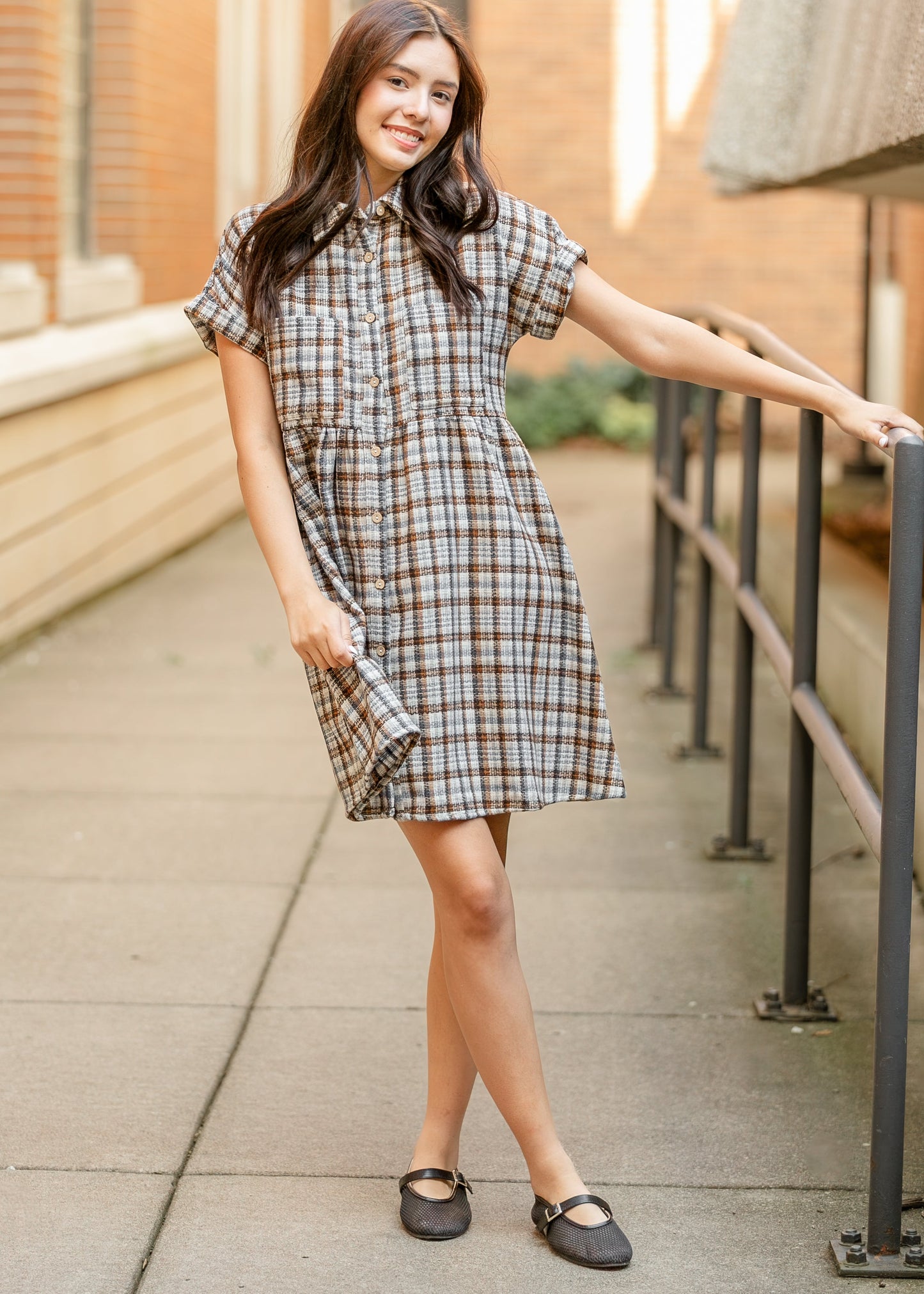 Blanche Harvest Plaid Dress FF Dresses