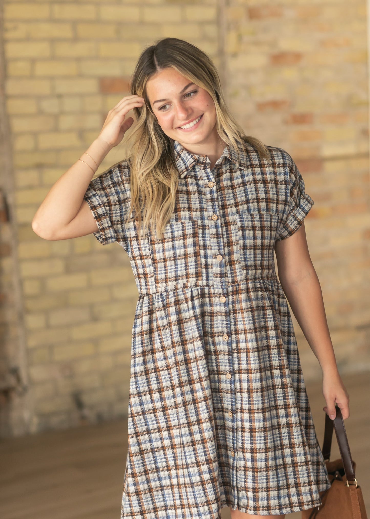 Blanche Harvest Plaid Dress FF Dresses