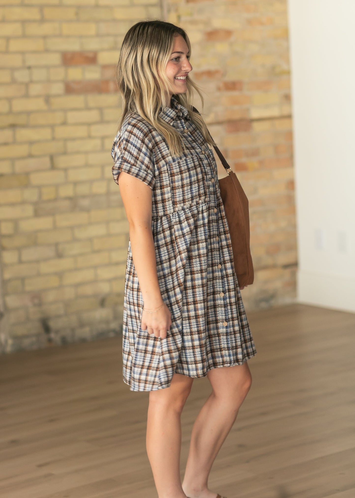 Blanche Harvest Plaid Dress FF Dresses