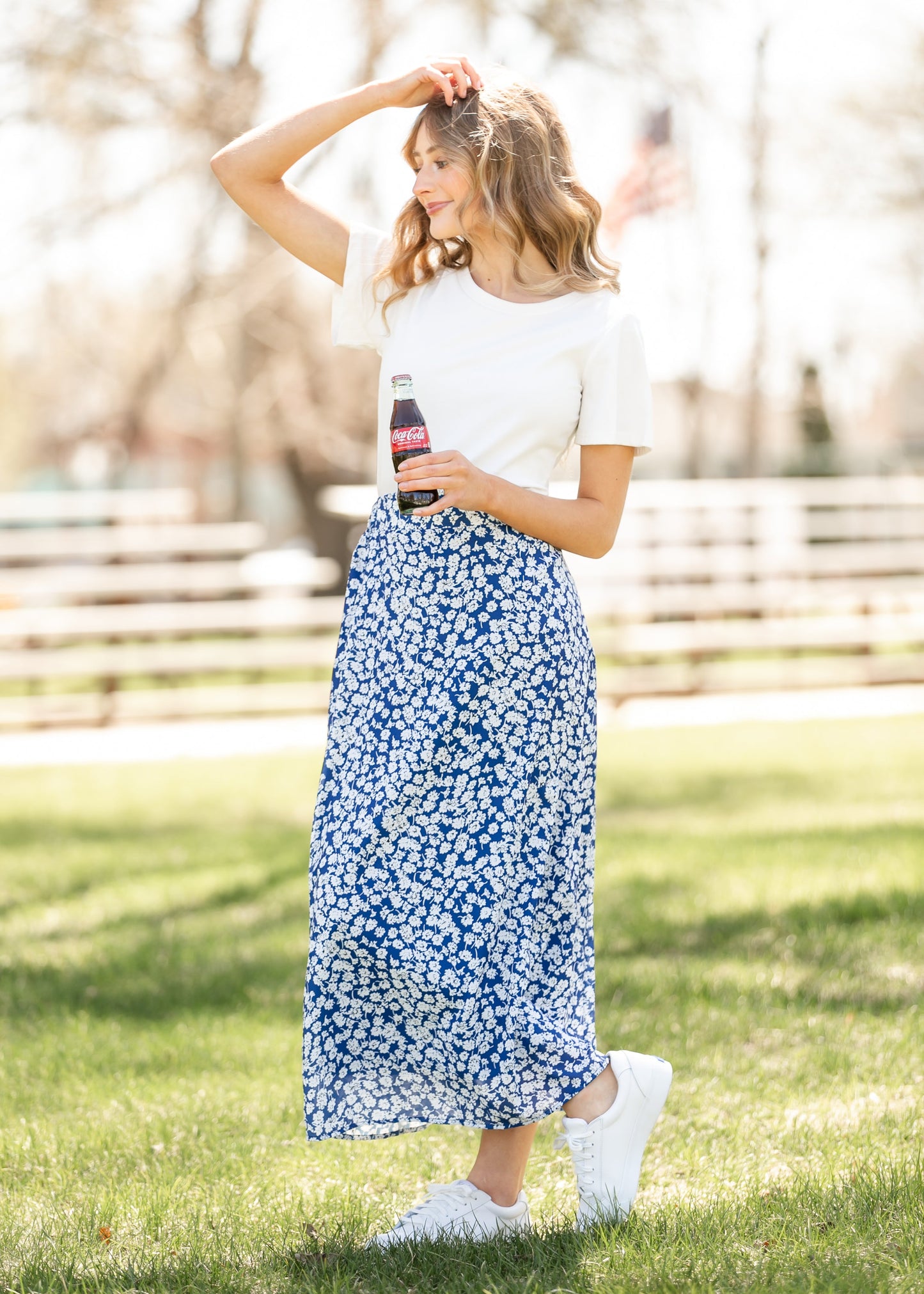 Braylyn Floral Midi Skirt IC Skirts