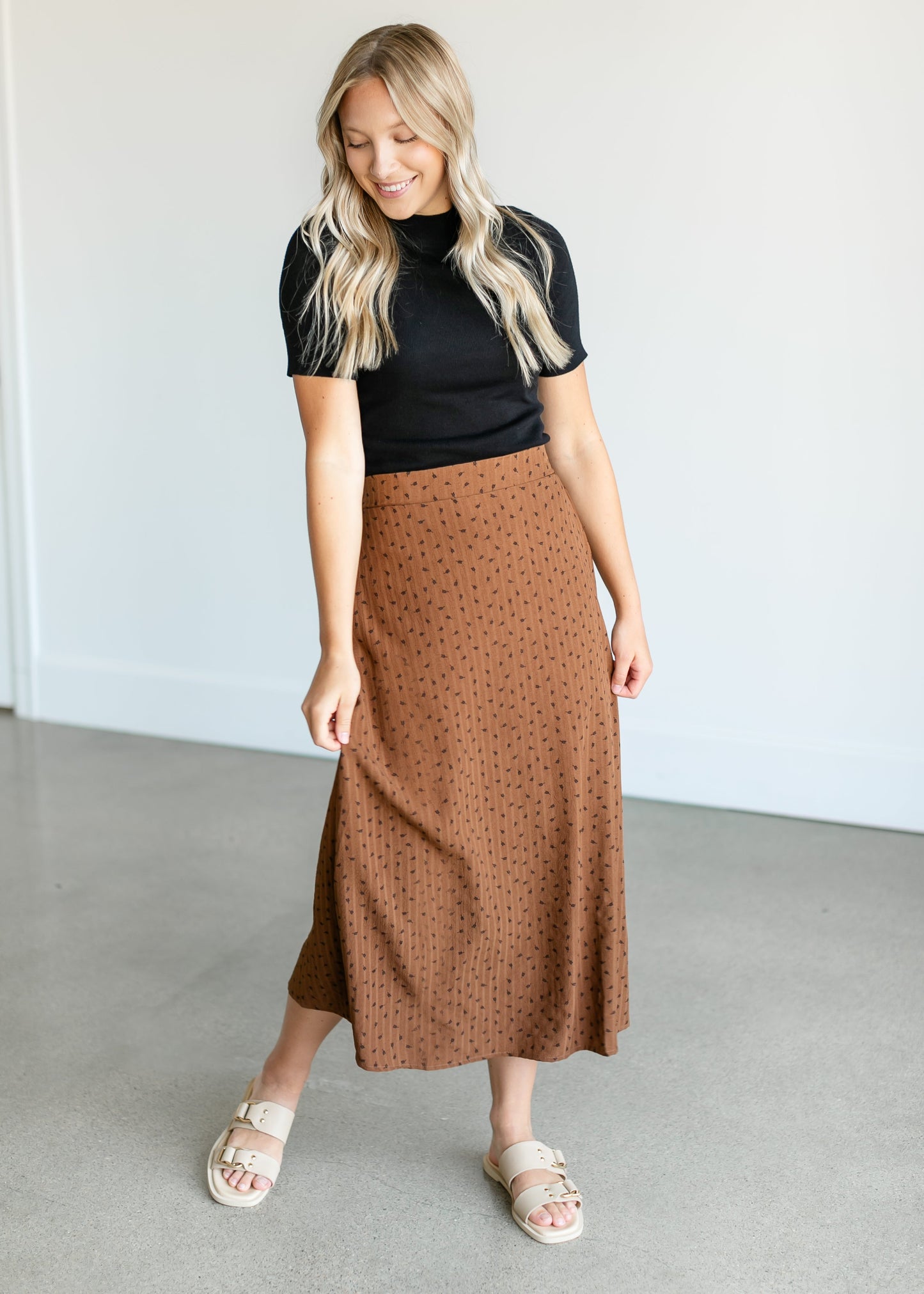 Braylyn Floral Midi Skirt IC Skirts