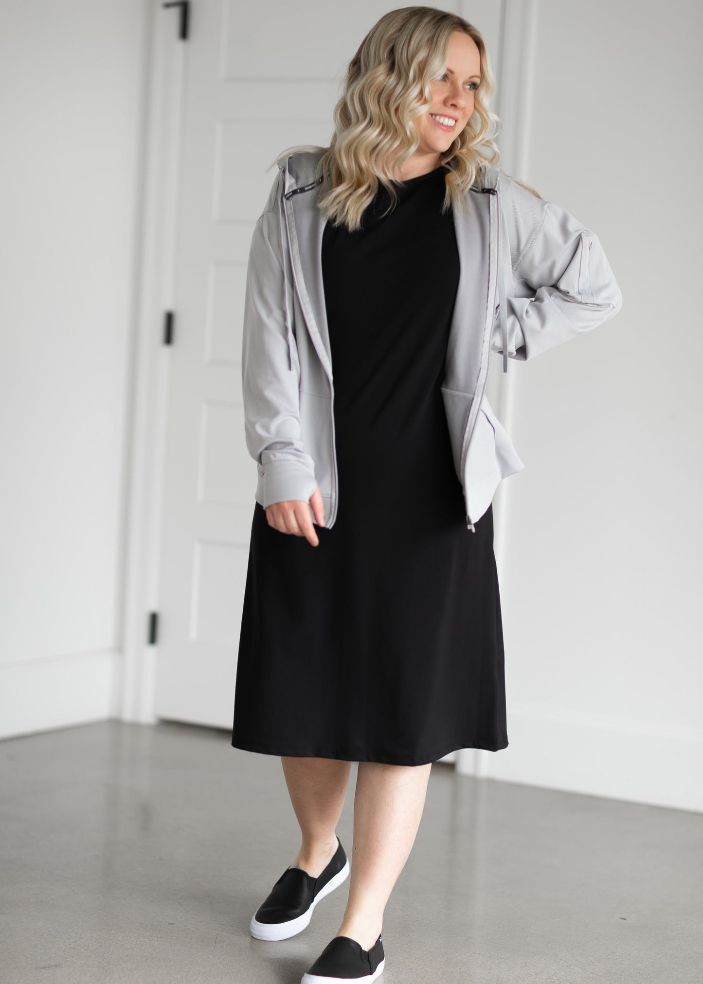 Brianne Active Ribbed Zip Up Hoodie Tops