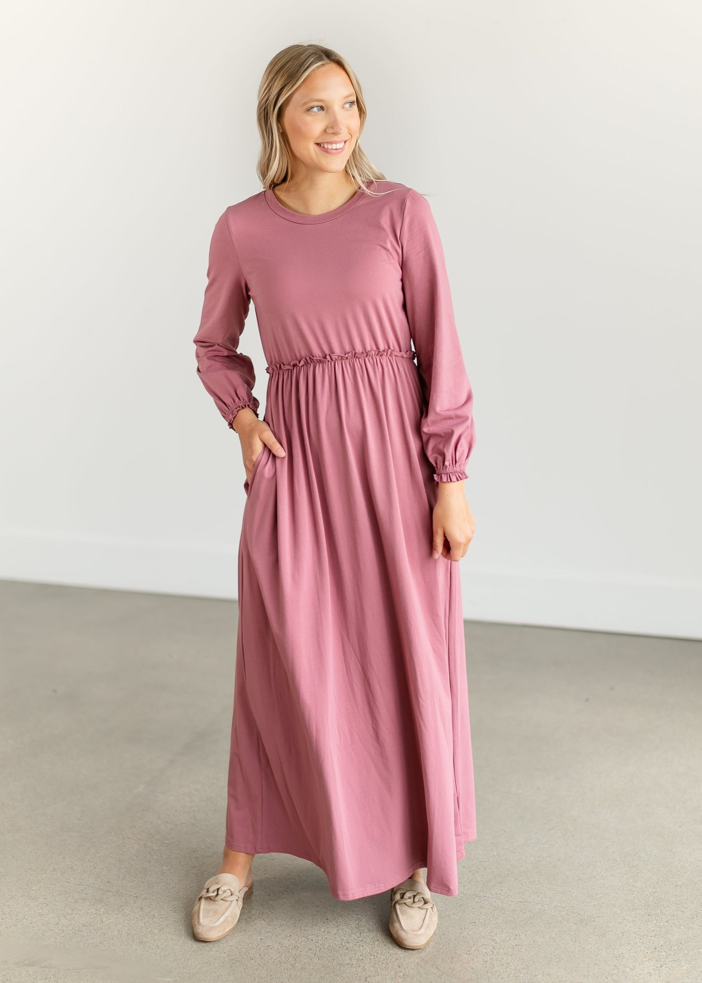 Brie Long Sleeve Maxi Dress IC Dresses