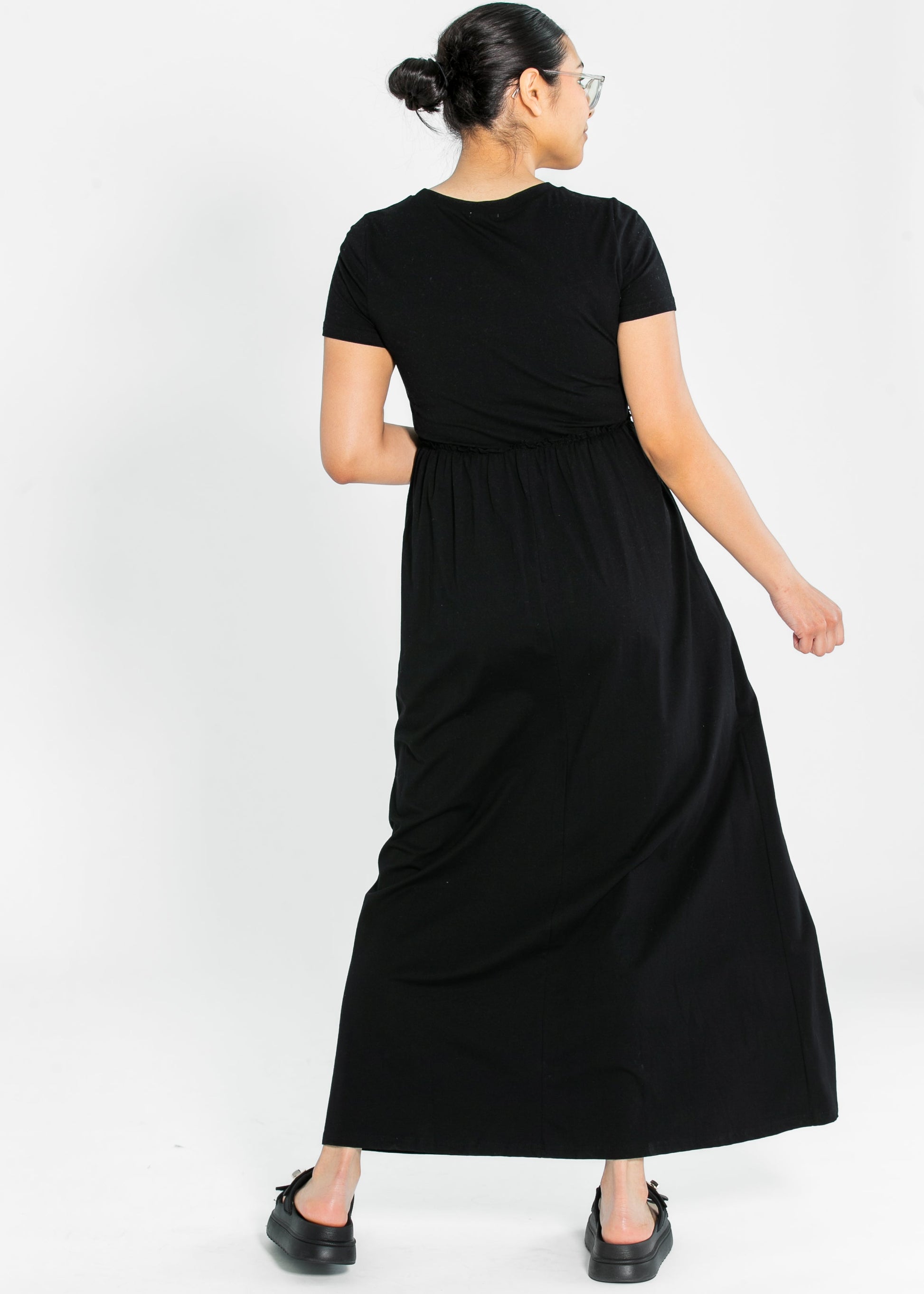 Brie Short Sleeve Maxi Dress IC Dresses