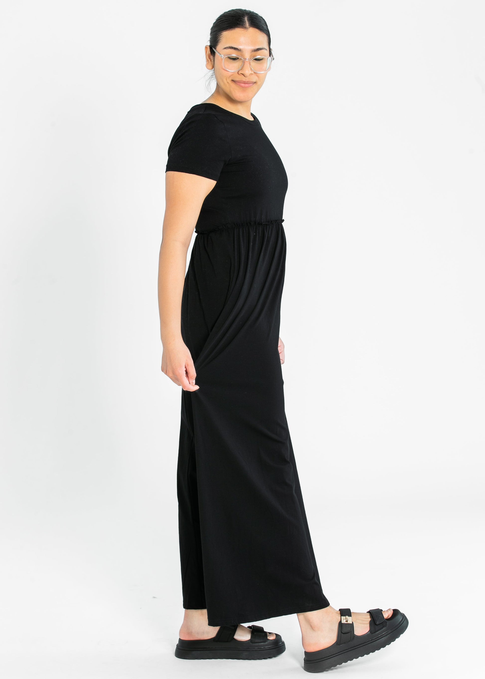 Brie Short Sleeve Maxi Dress IC Dresses