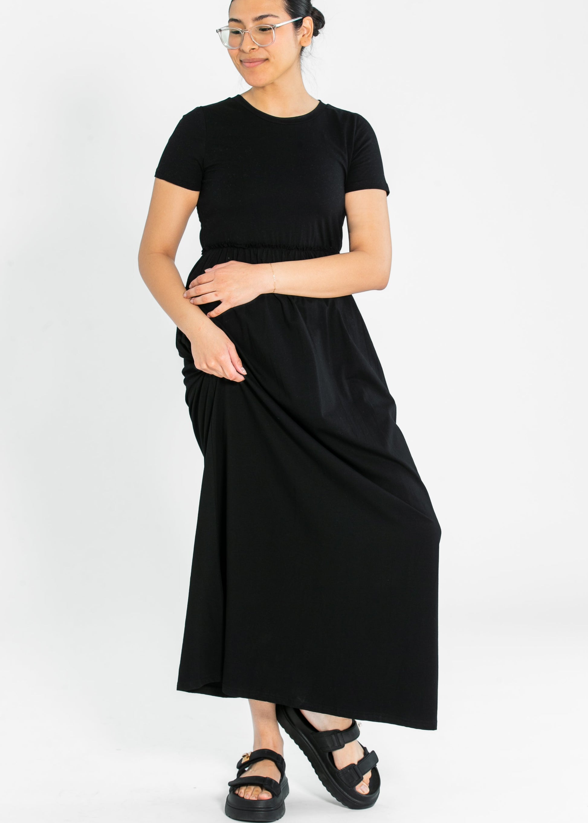 Brie Short Sleeve Maxi Dress IC Dresses