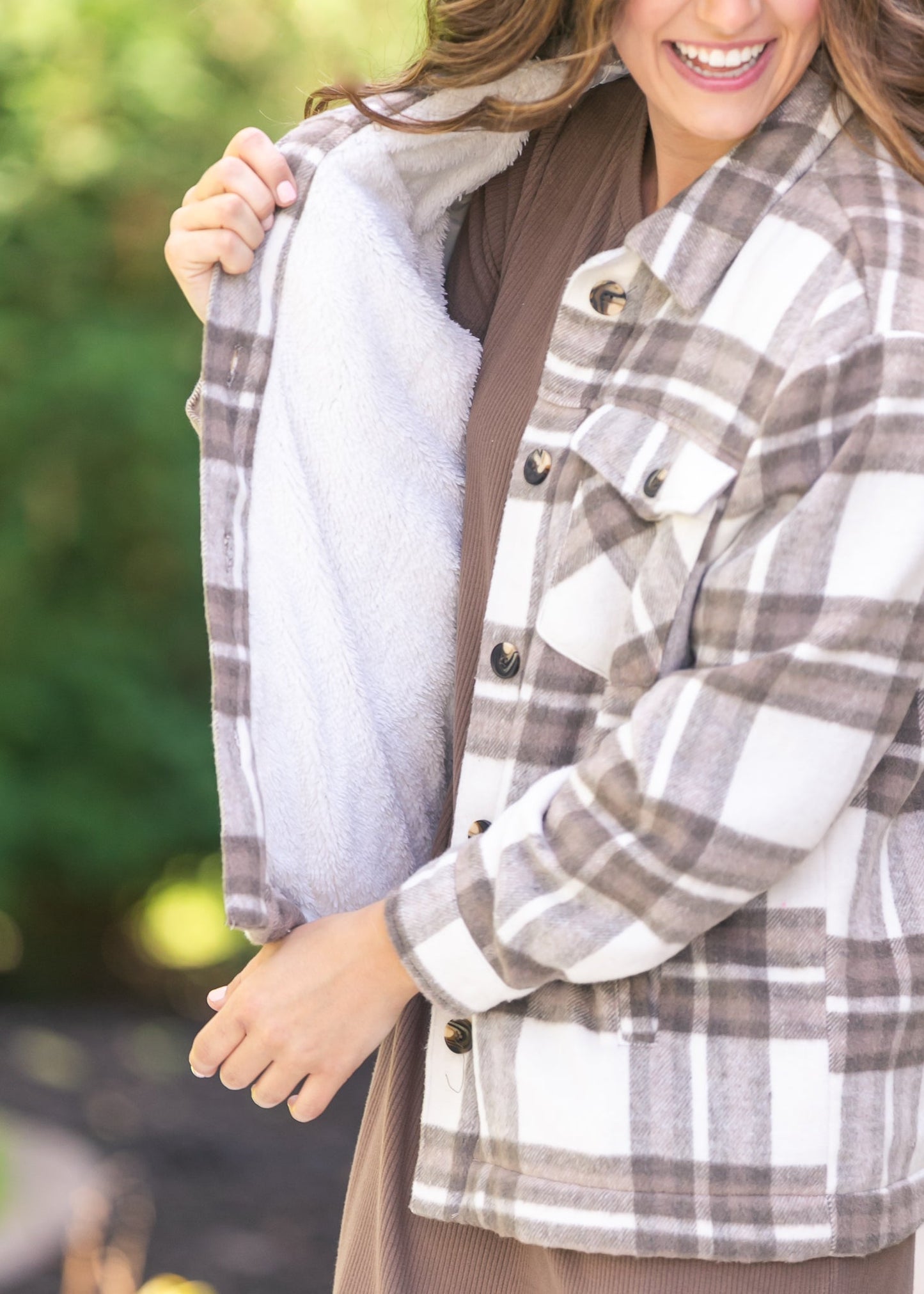 Brushed Plaid Jacket FF Layering Essentials
