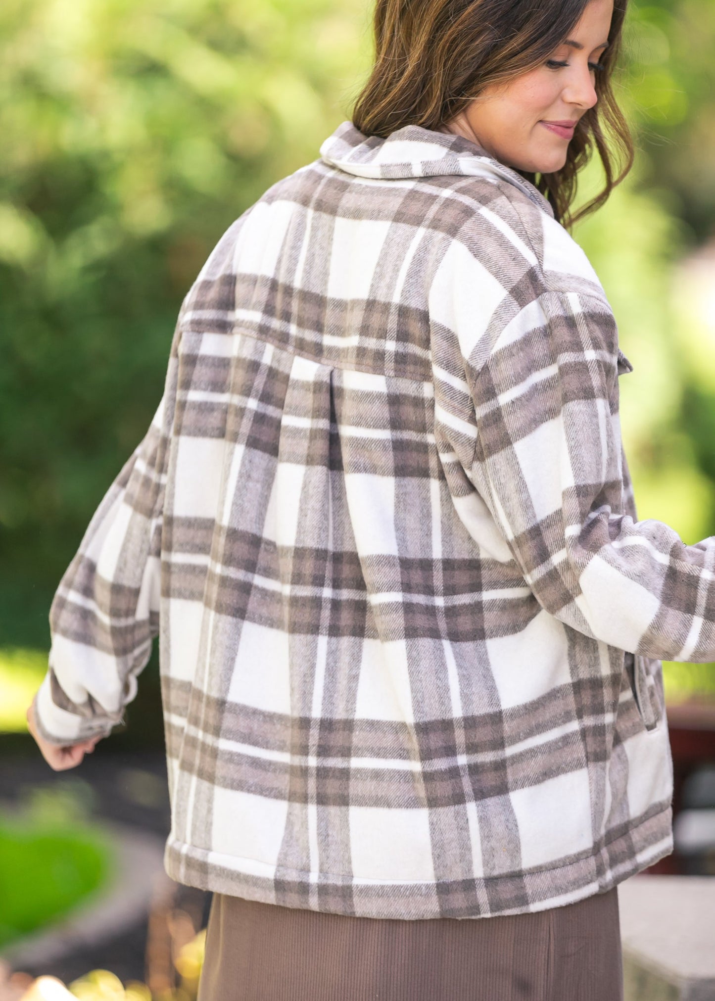 Brushed Plaid Jacket FF Layering Essentials