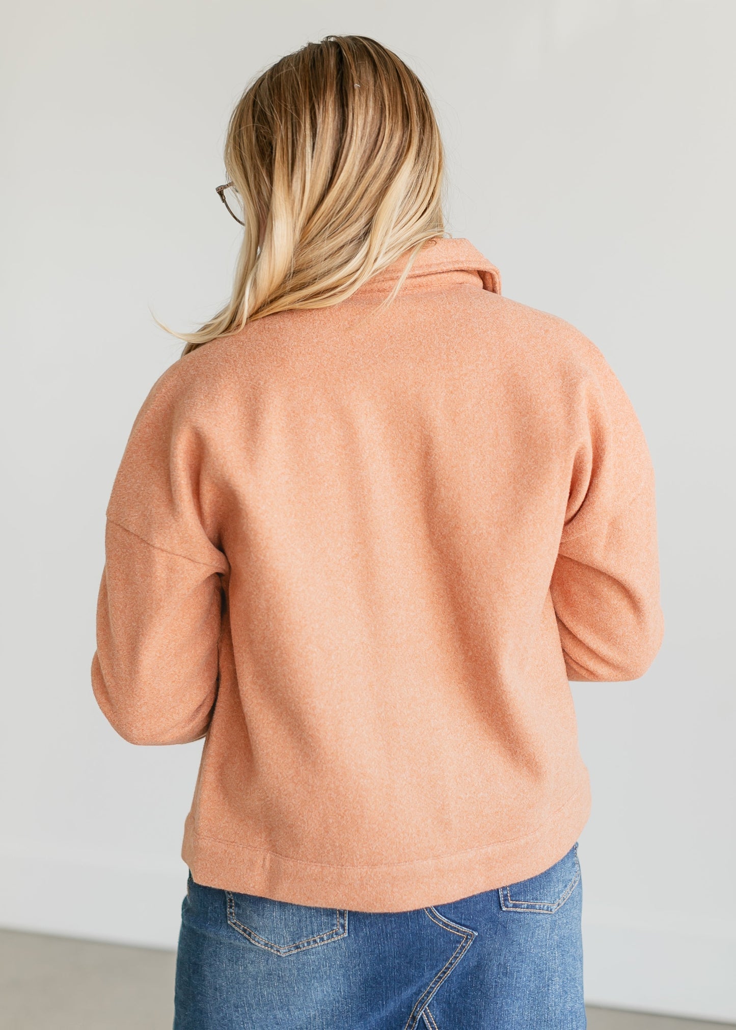Button Up Chore Shacket FF Tops
