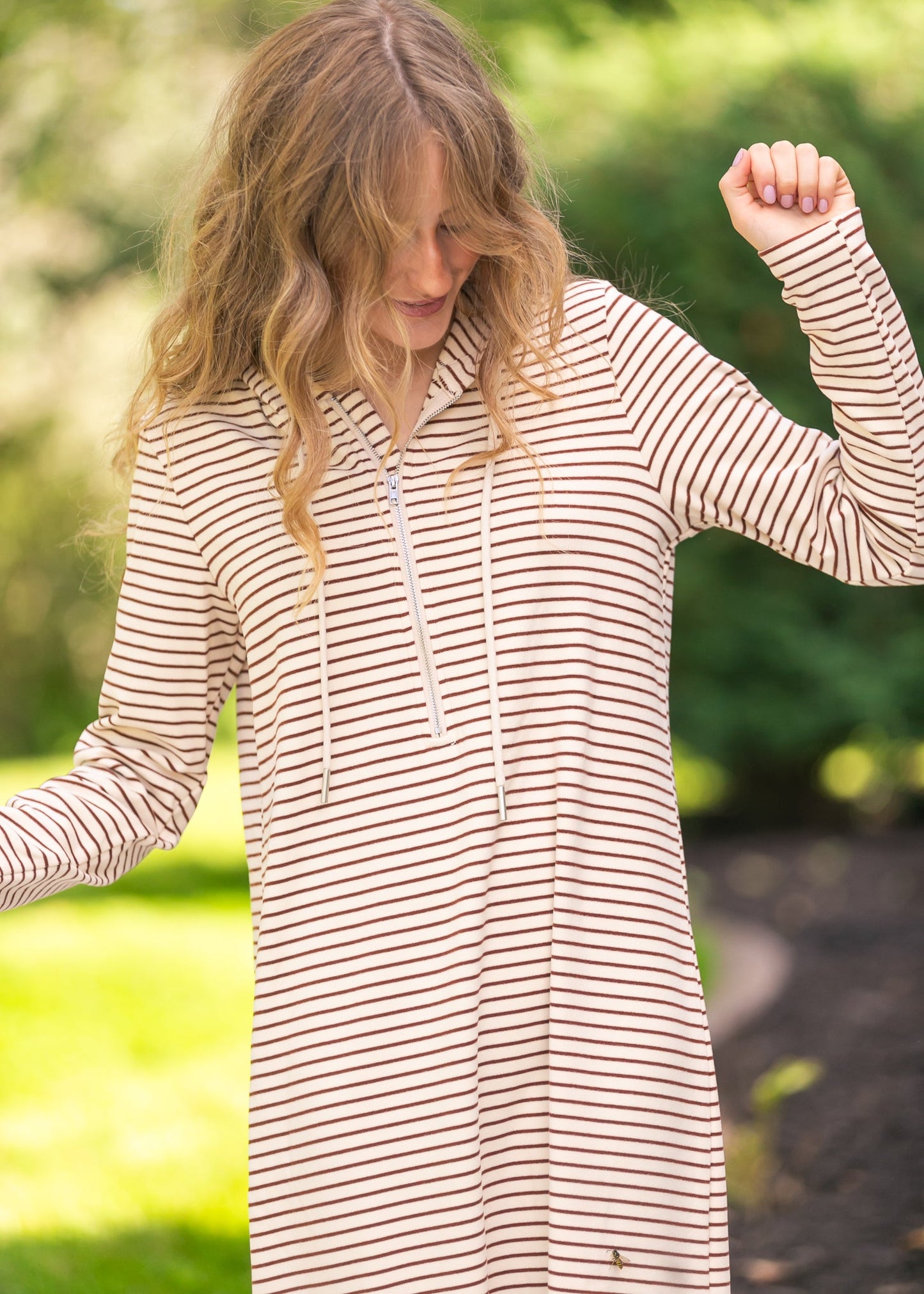 Cayla Quarter Zip Maxi Dress IC Dresses