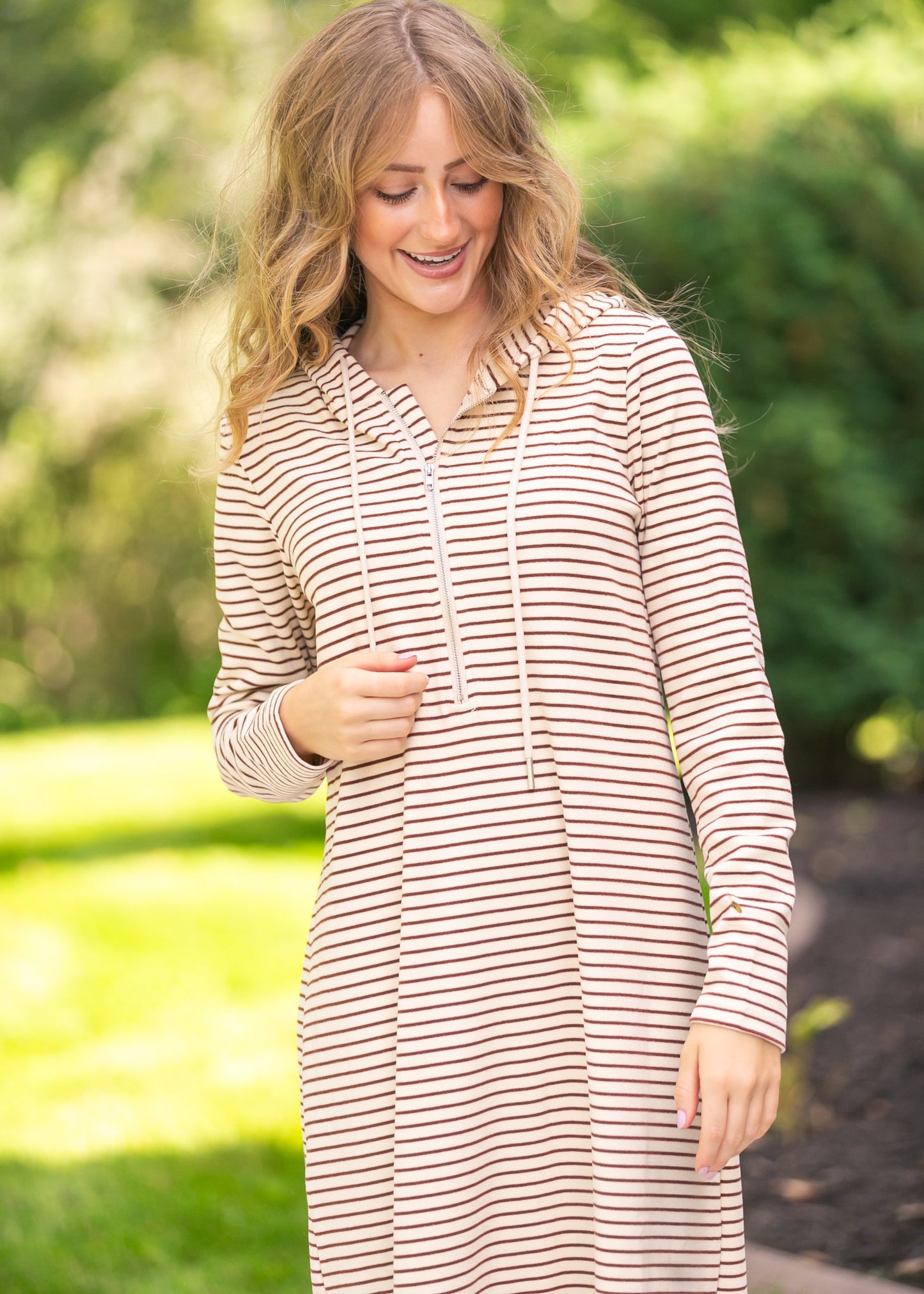 Cayla Quarter Zip Maxi Dress IC Dresses