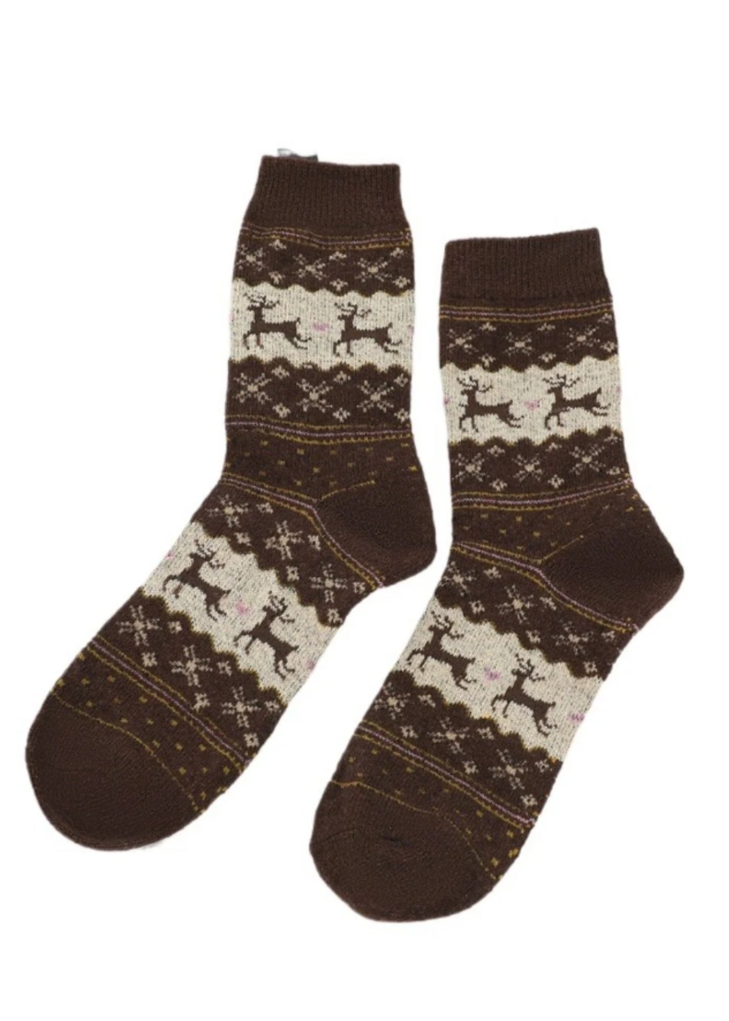 Christmas Reindeer Snowflake Rufia Sock Accessories