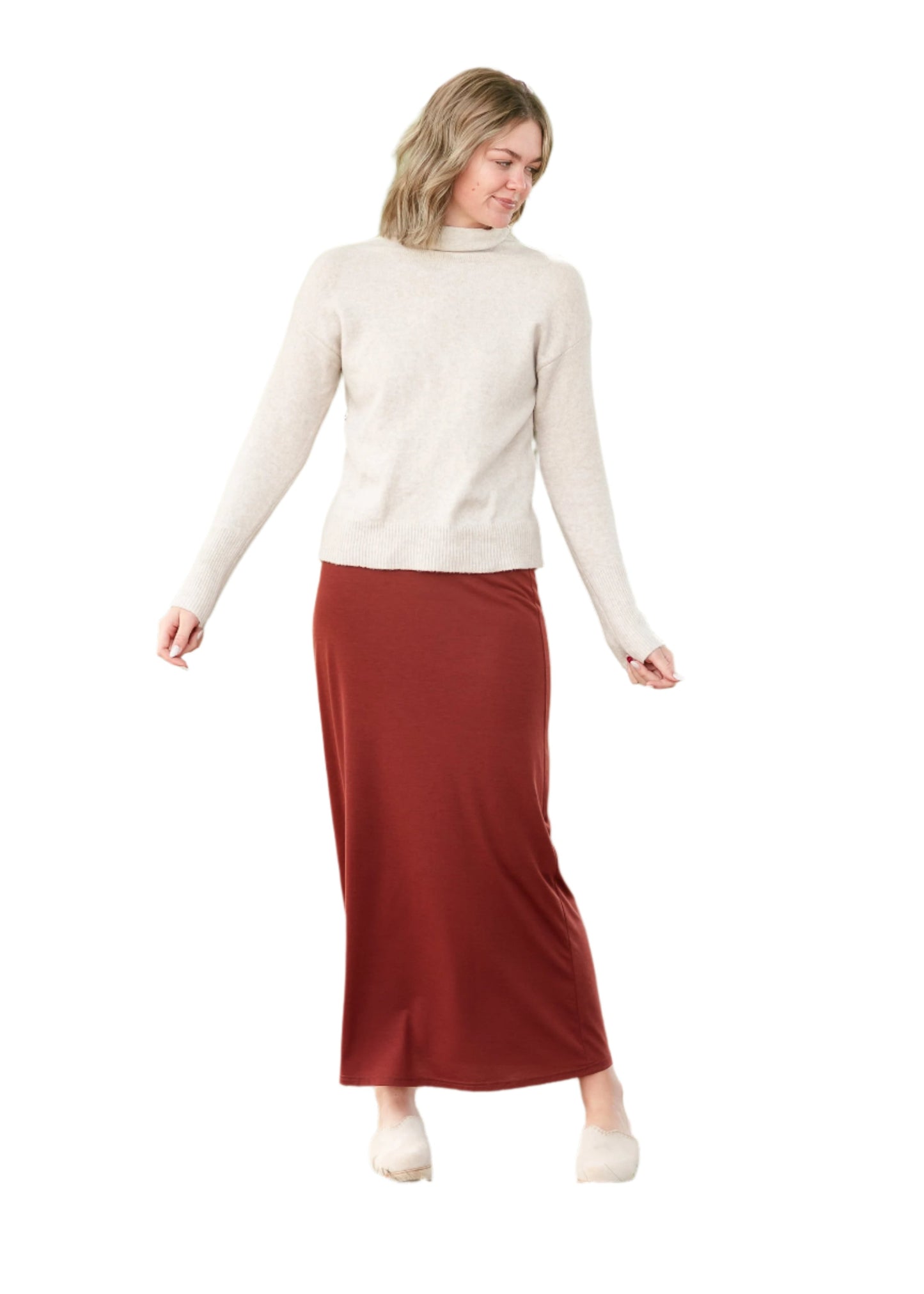 Clarise Premium Knit Maxi Skirt IC Skirts