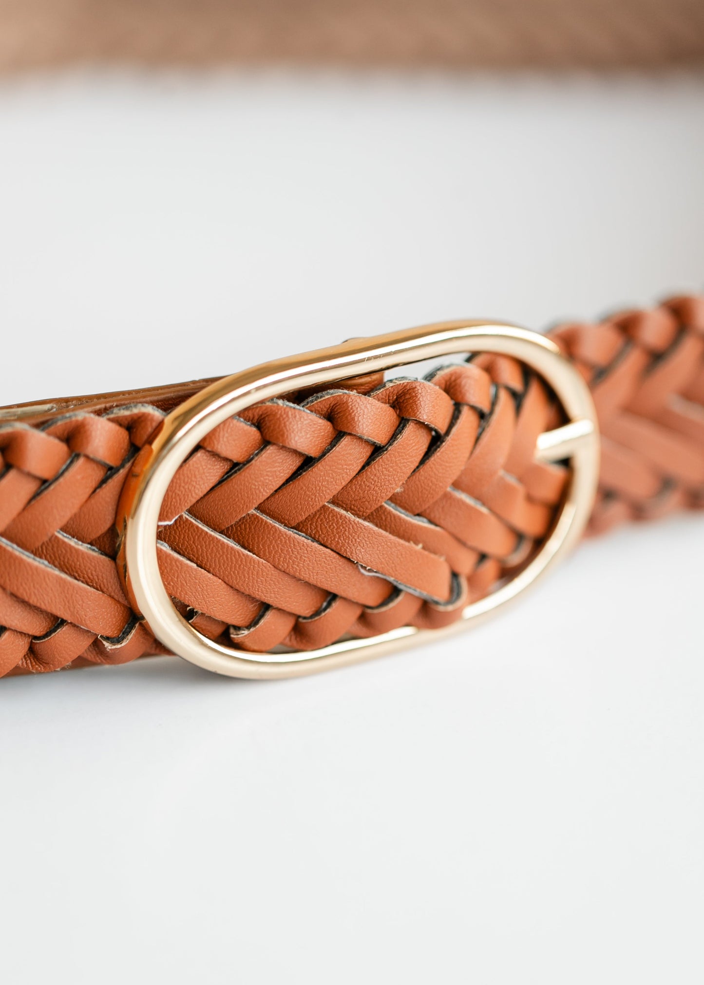 Classic Braided Oval Buckle Belt Accessories