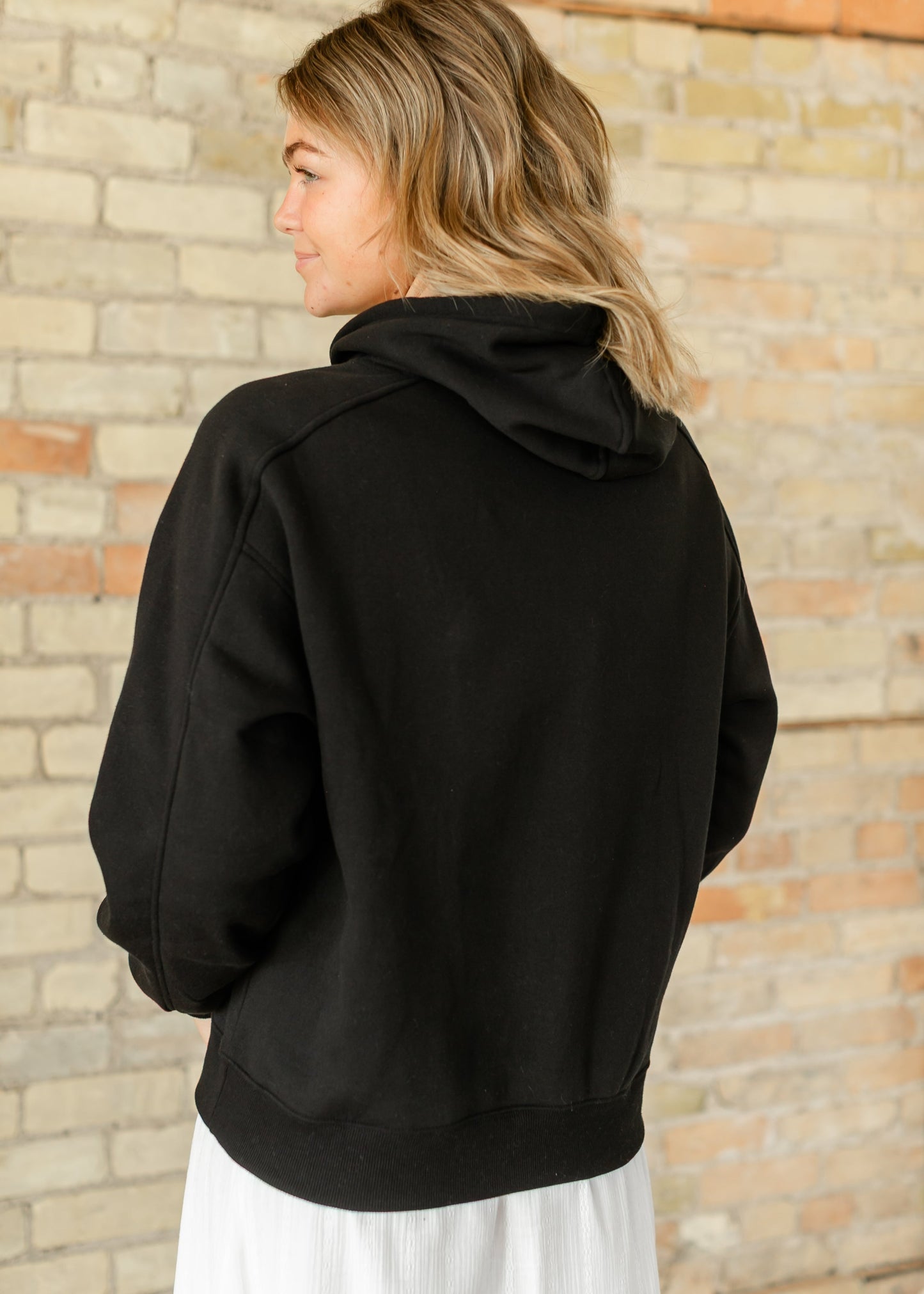 Classic Relaxed Hoodie Sweatshirt FF Tops