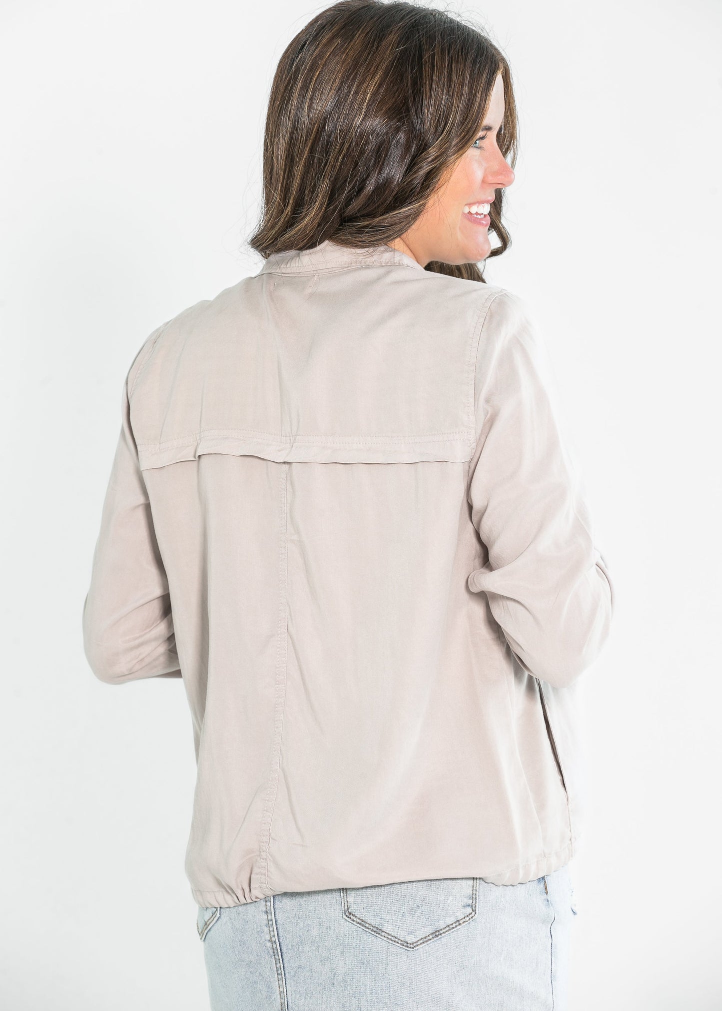 Classic Tencel Utility Jacket FF Tops