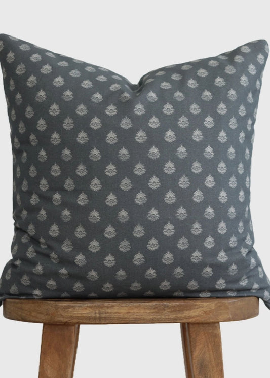 Clay Vintage Print Blue Throw Pillowcase FF Home + Lifestyle