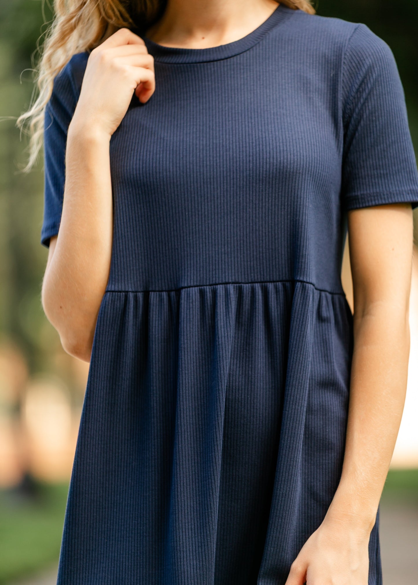 Clemintine Ribbed Midi Dress FF Dresses