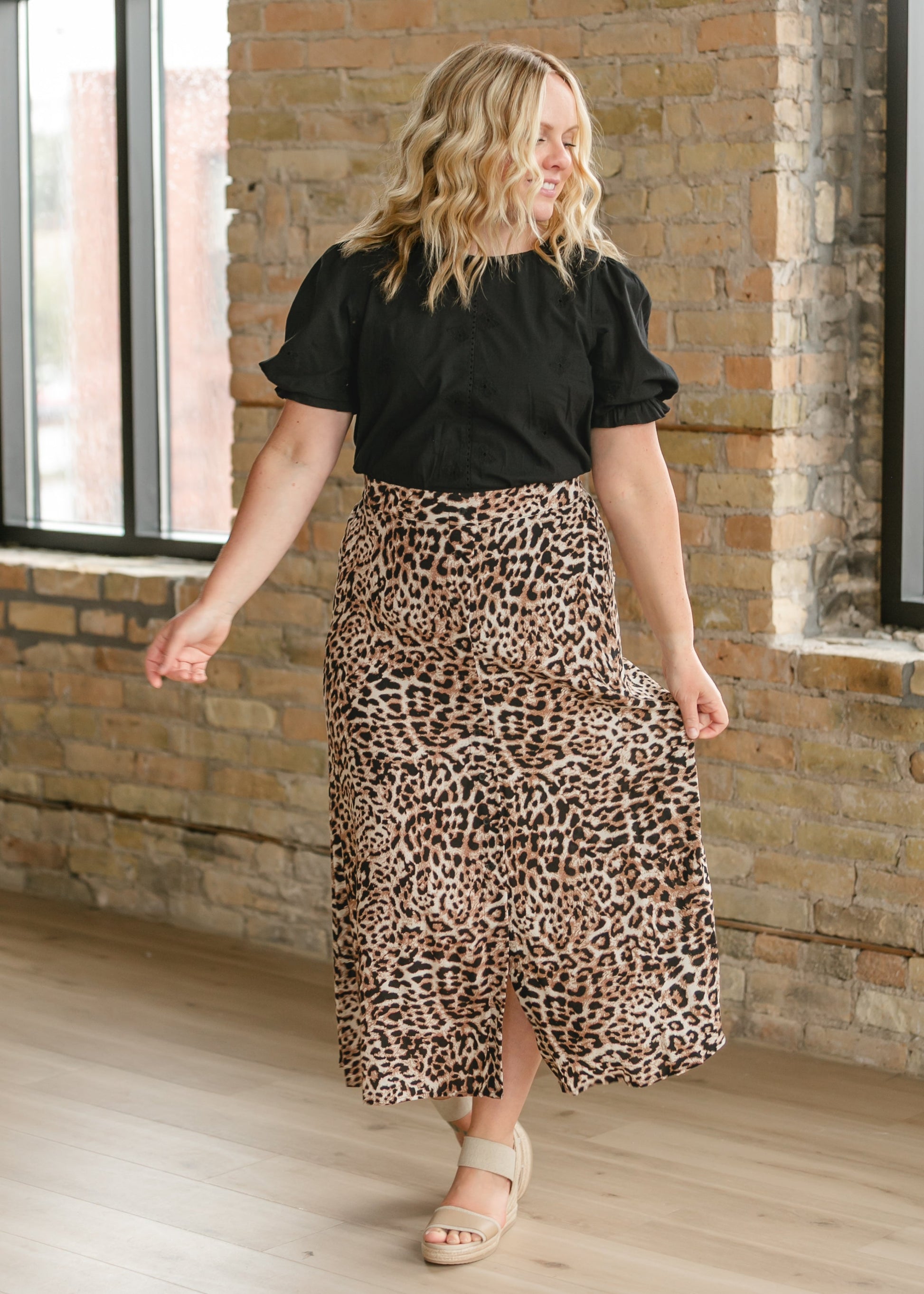 Coco Animal Print Maxi Skirt FF Skirts