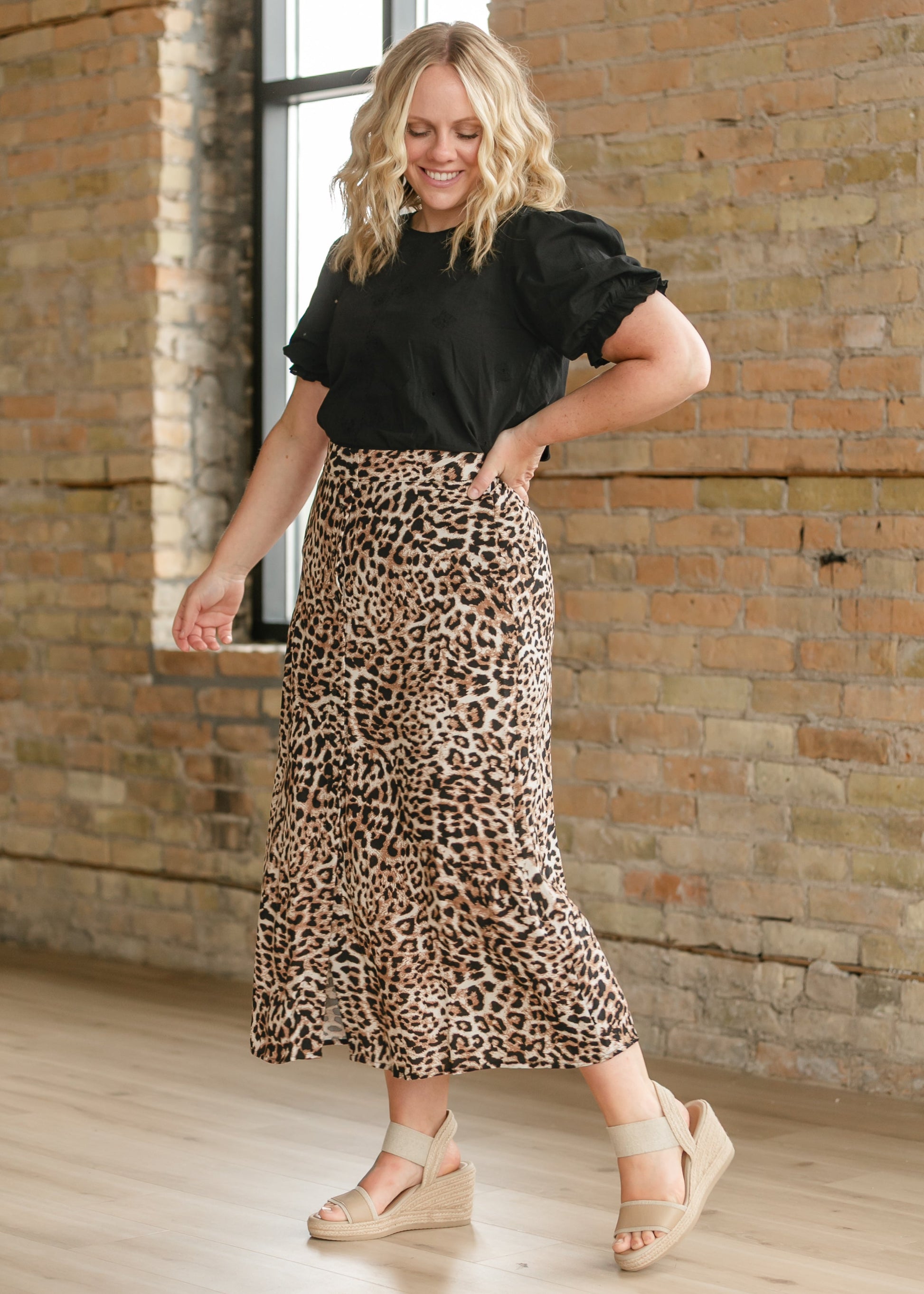 Coco Animal Print Maxi Skirt FF Skirts