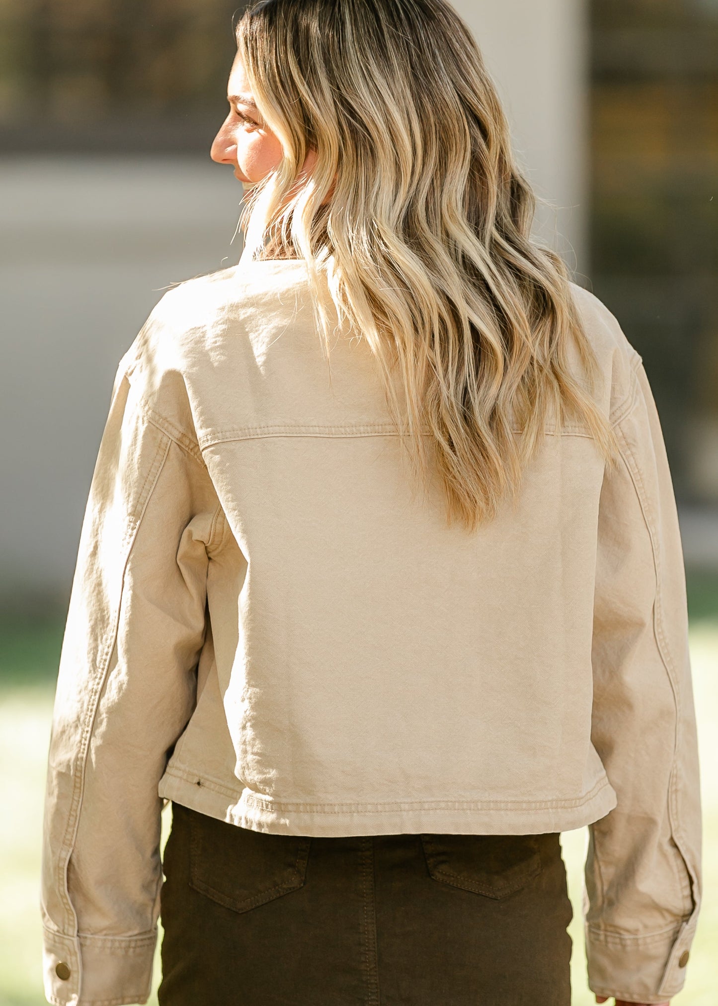 Contrast Collar Utility Jacket FF Layering Essentials