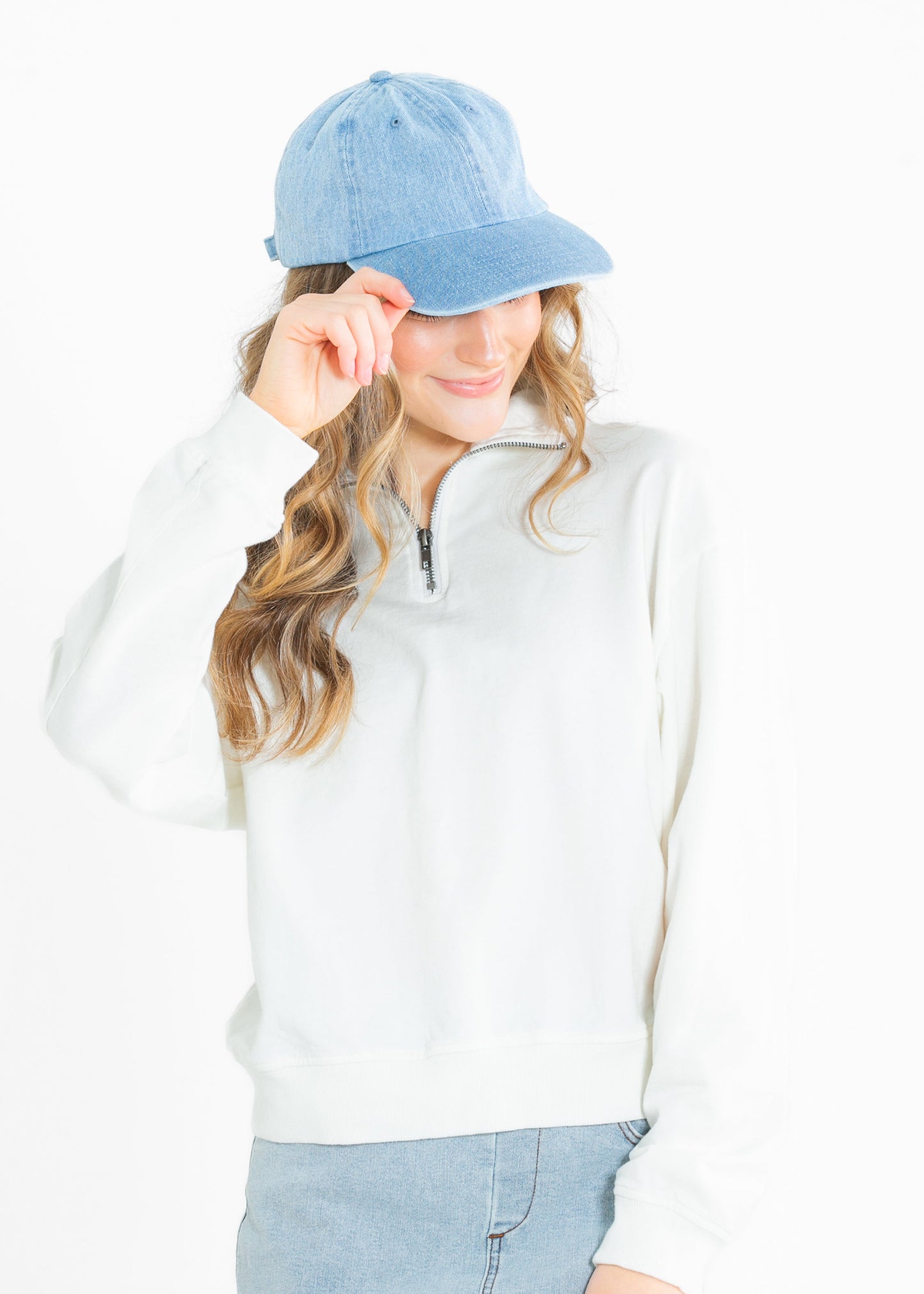 Cotton Denim Baseball Cap Accessories